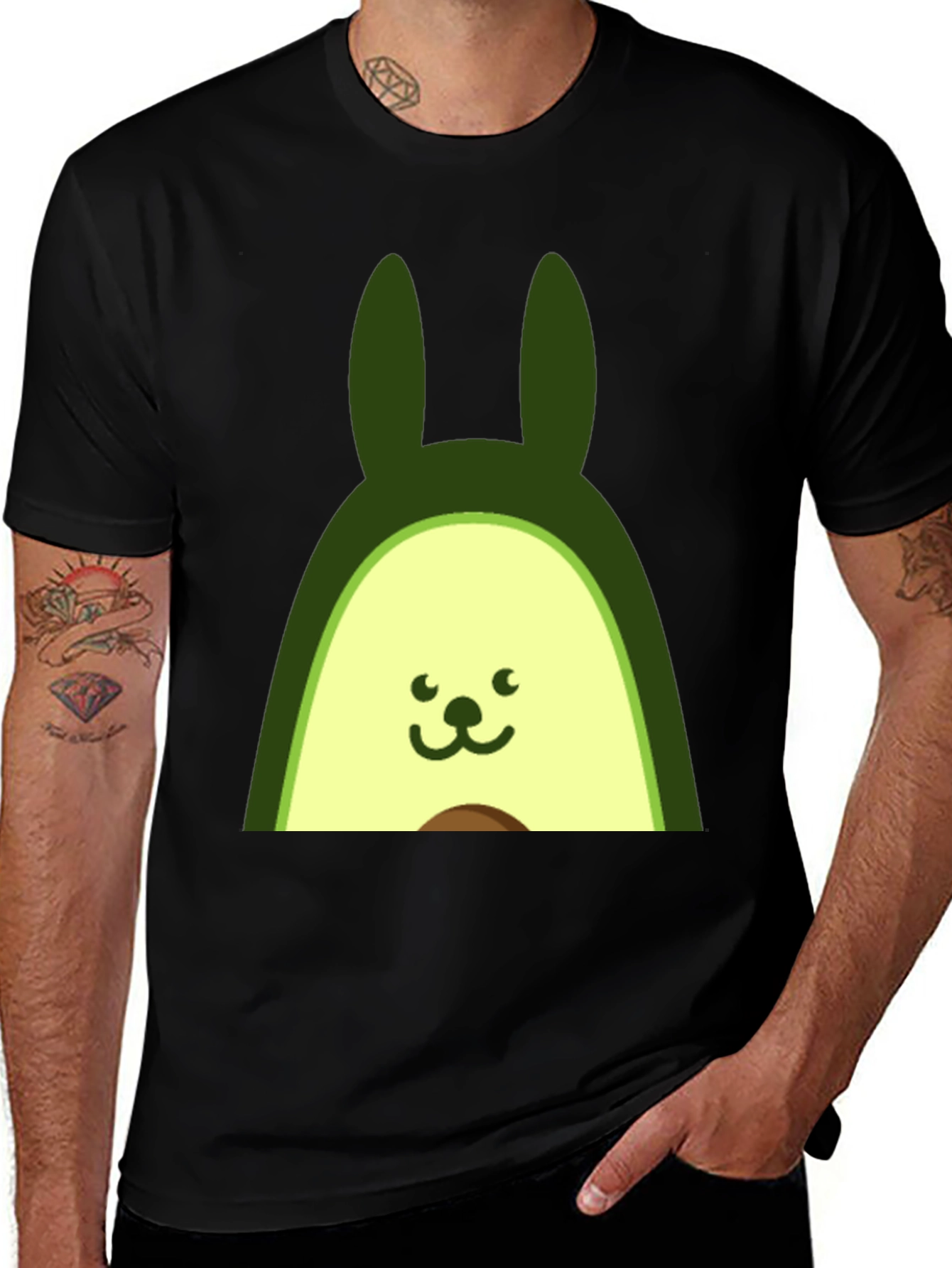 Avocado Bunny T-Shirt - Cute Graphic Tee