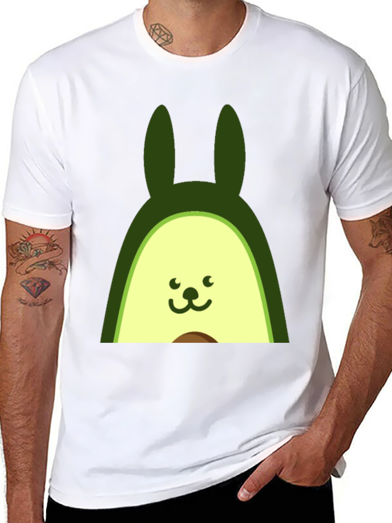Avocado Bunny T-Shirt - Cute Graphic Tee