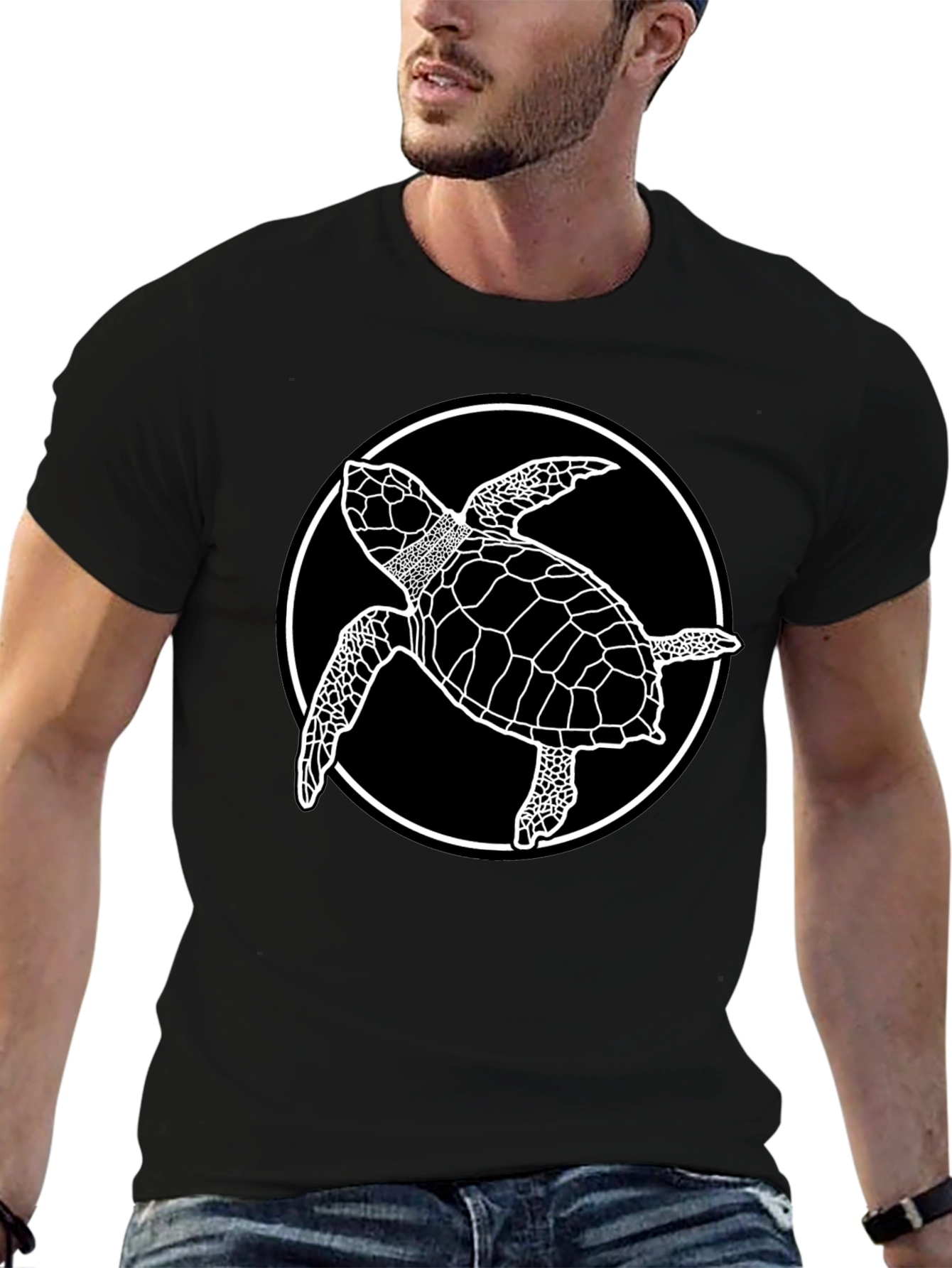 Black Turtle Graphic Tee
