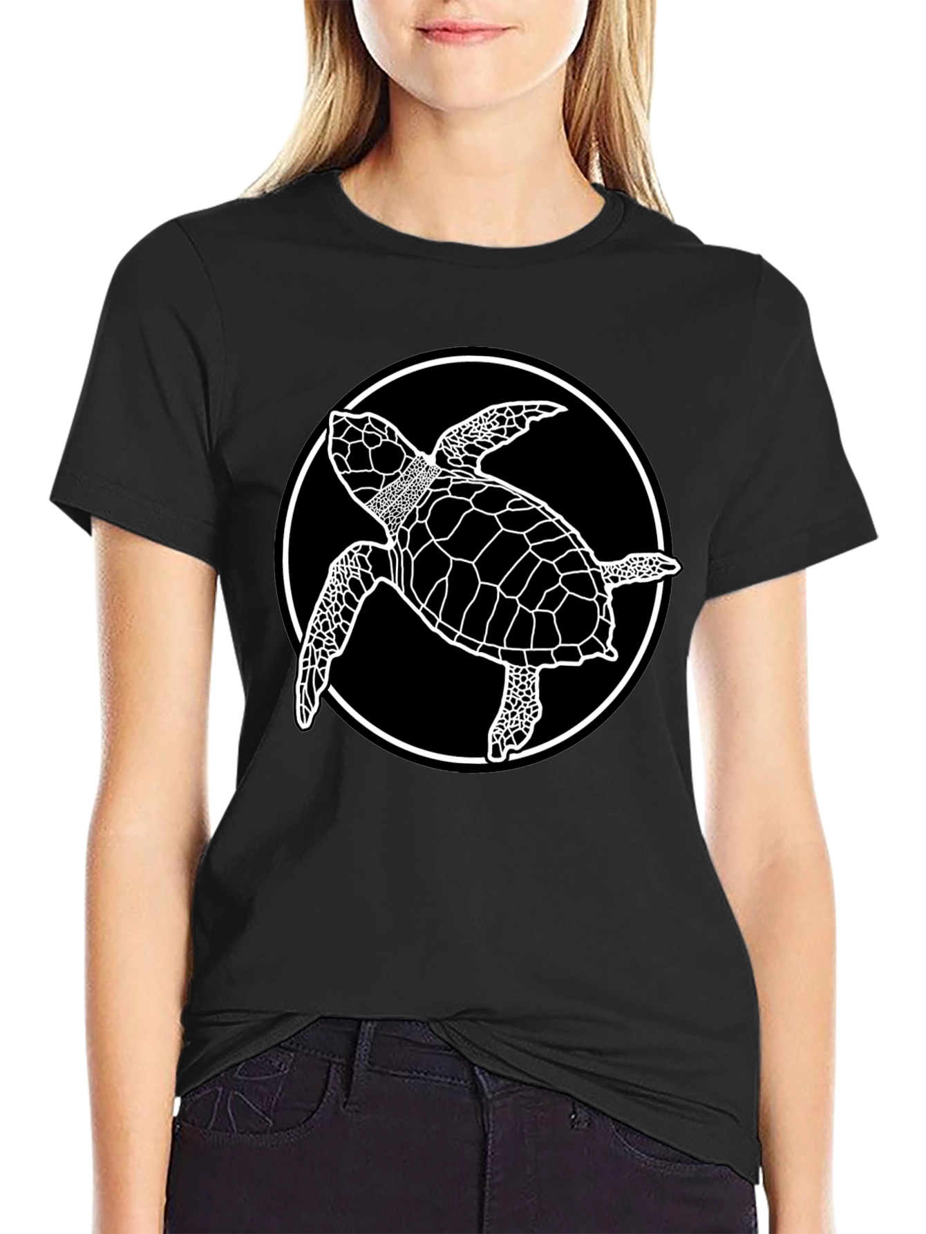 Black Turtle Graphic Tee