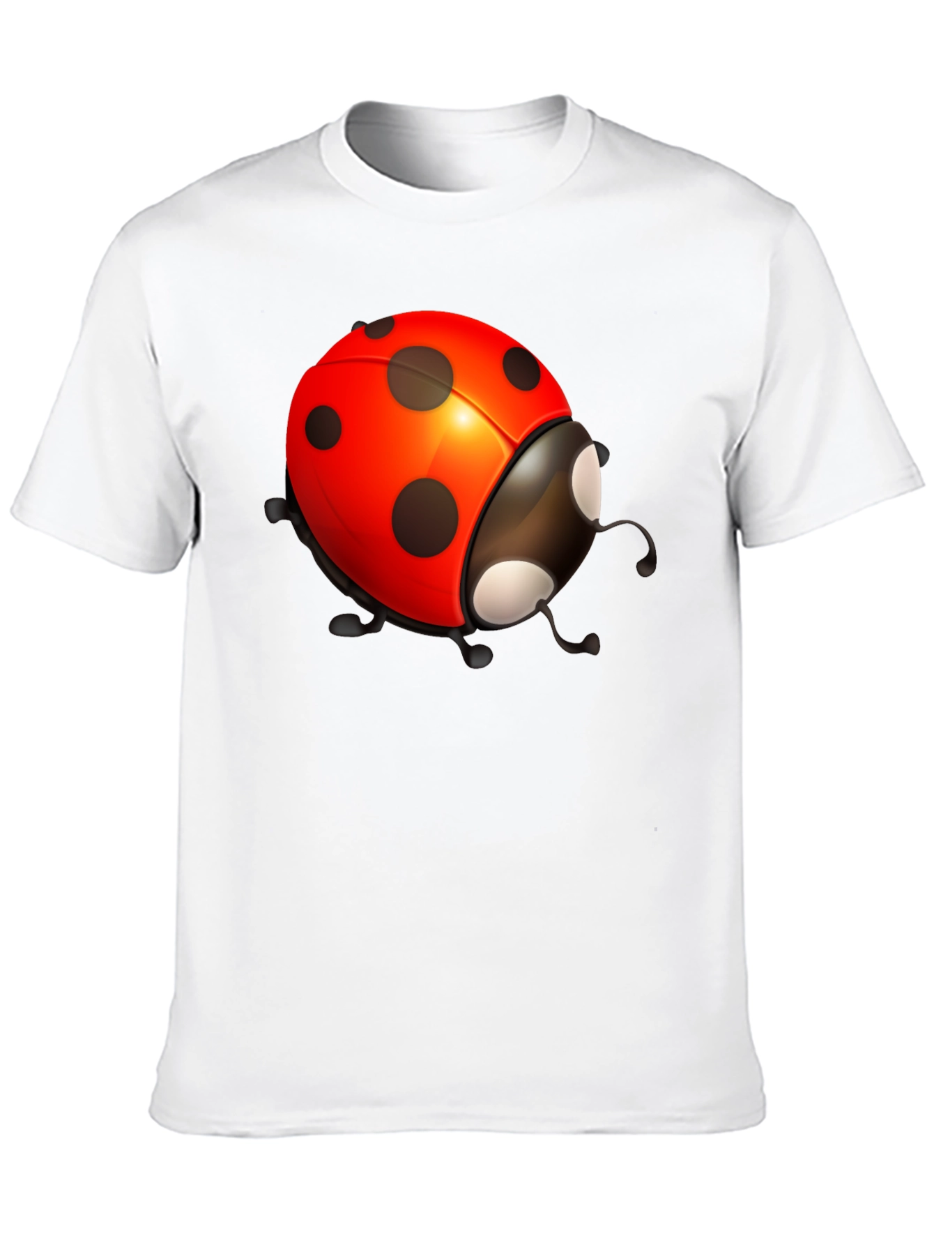 Ladybug Graphic Black T-Shirt - Stylish Bug Tee