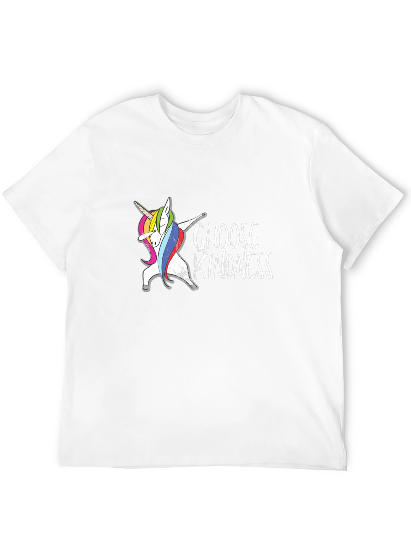 Choose Kindness Unicorn Dabbing Black T-Shirt