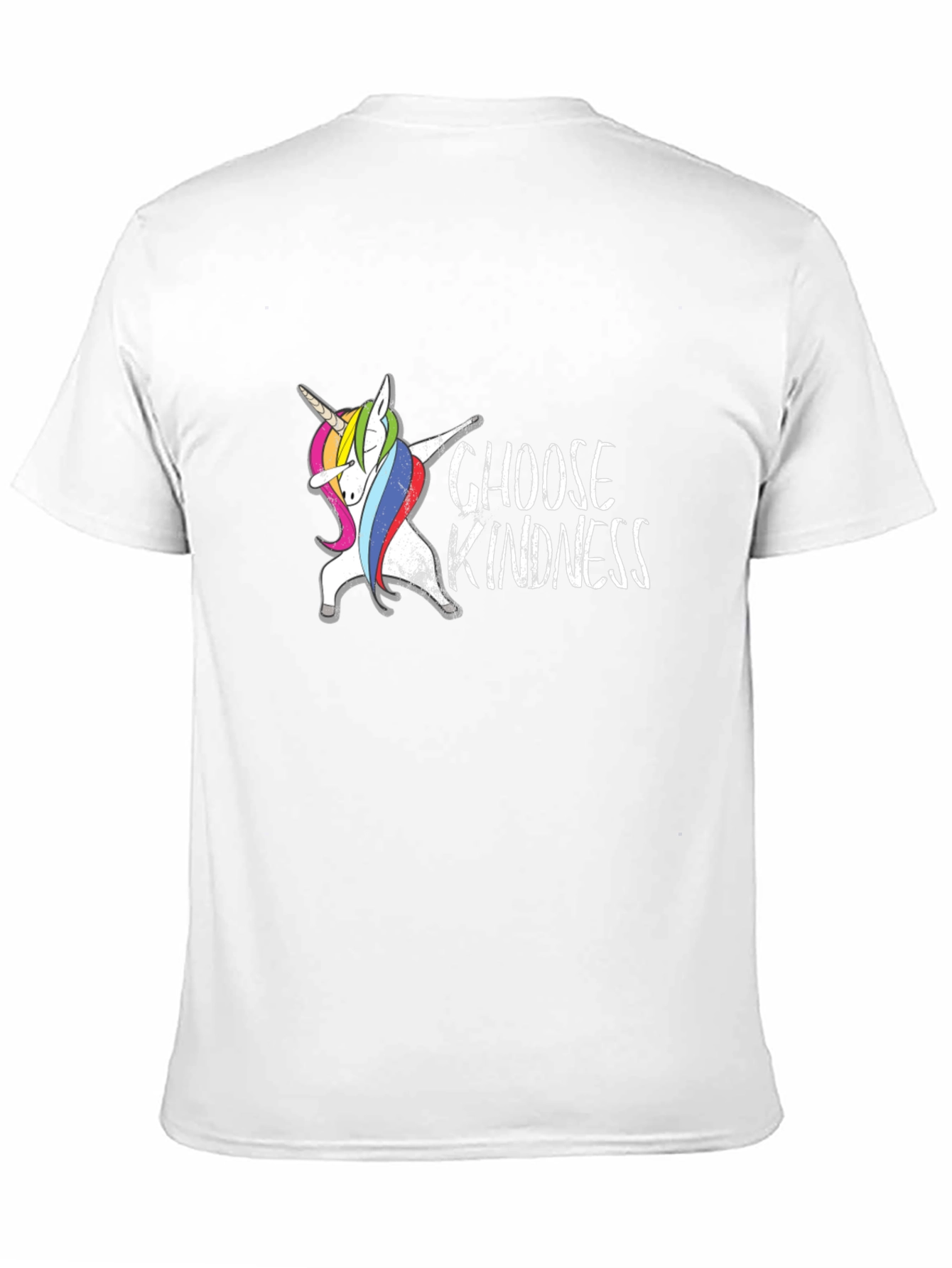 Choose Kindness Unicorn Dabbing Black T-Shirt