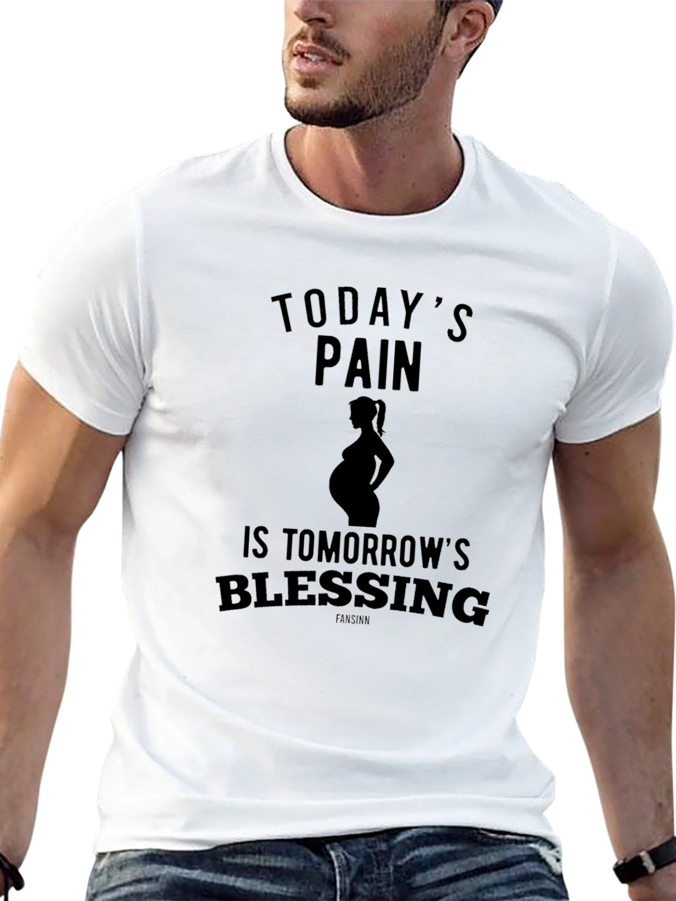 Pregnancy T-Shirt: Todays Pain Tomorrows Blessing