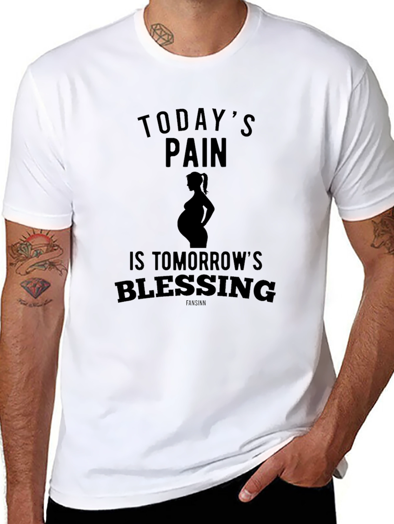 Pregnancy T-Shirt: Todays Pain Tomorrows Blessing