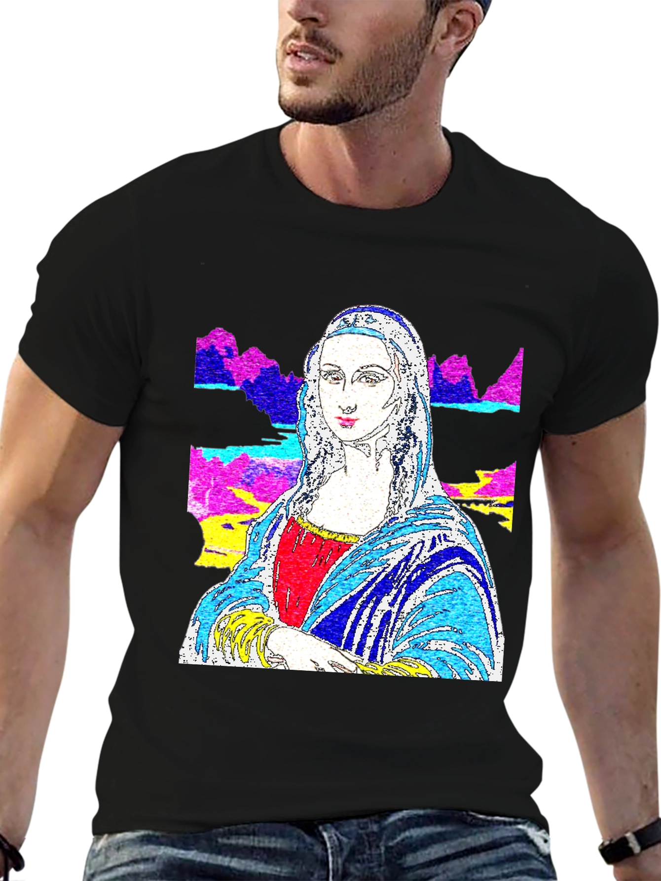 Mona Lisa Pop Art Graphic Tee