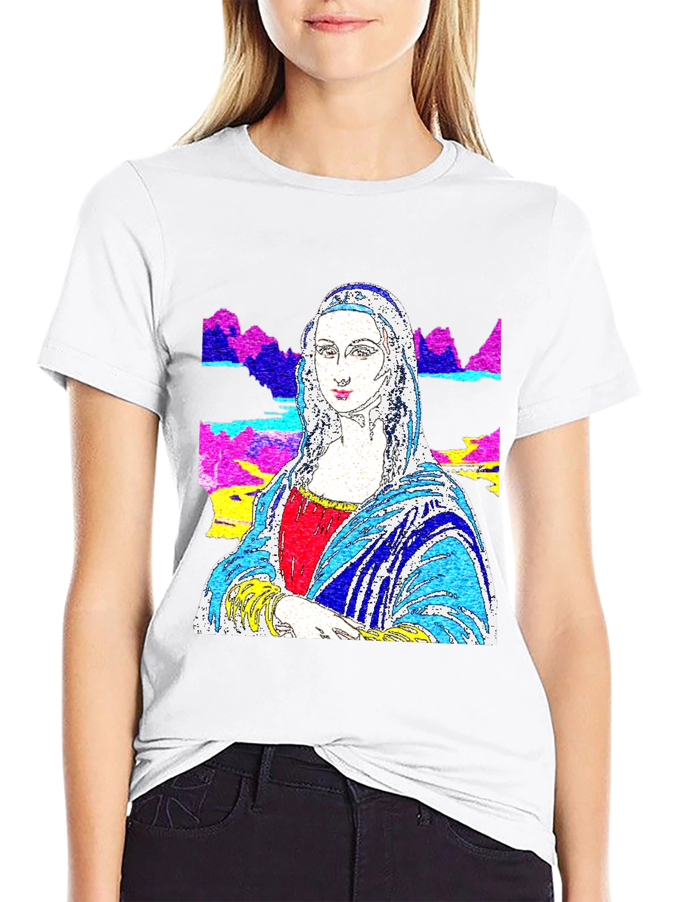 Mona Lisa Pop Art Graphic Tee