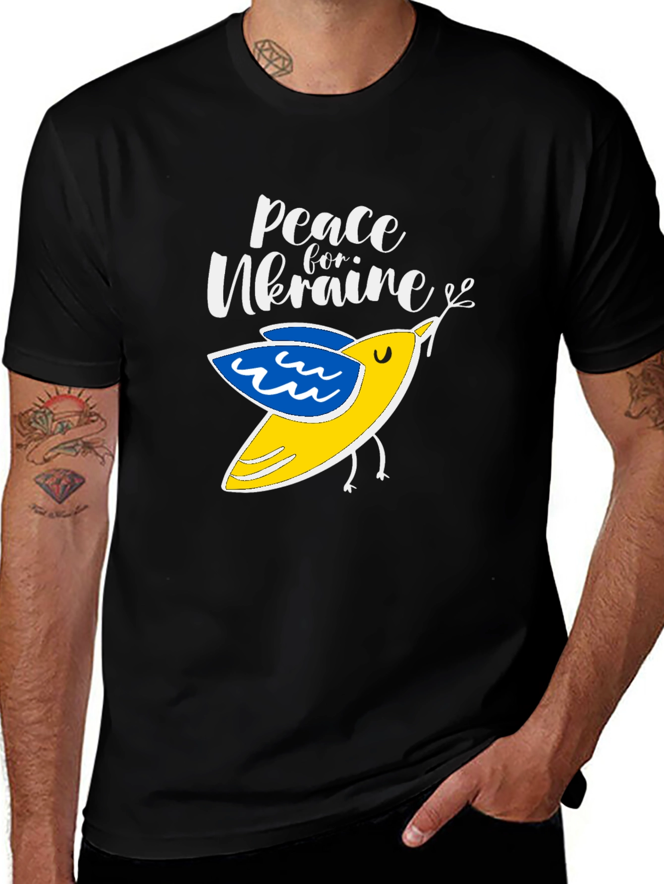 Peace For Ukraine T-Shirt With Dove