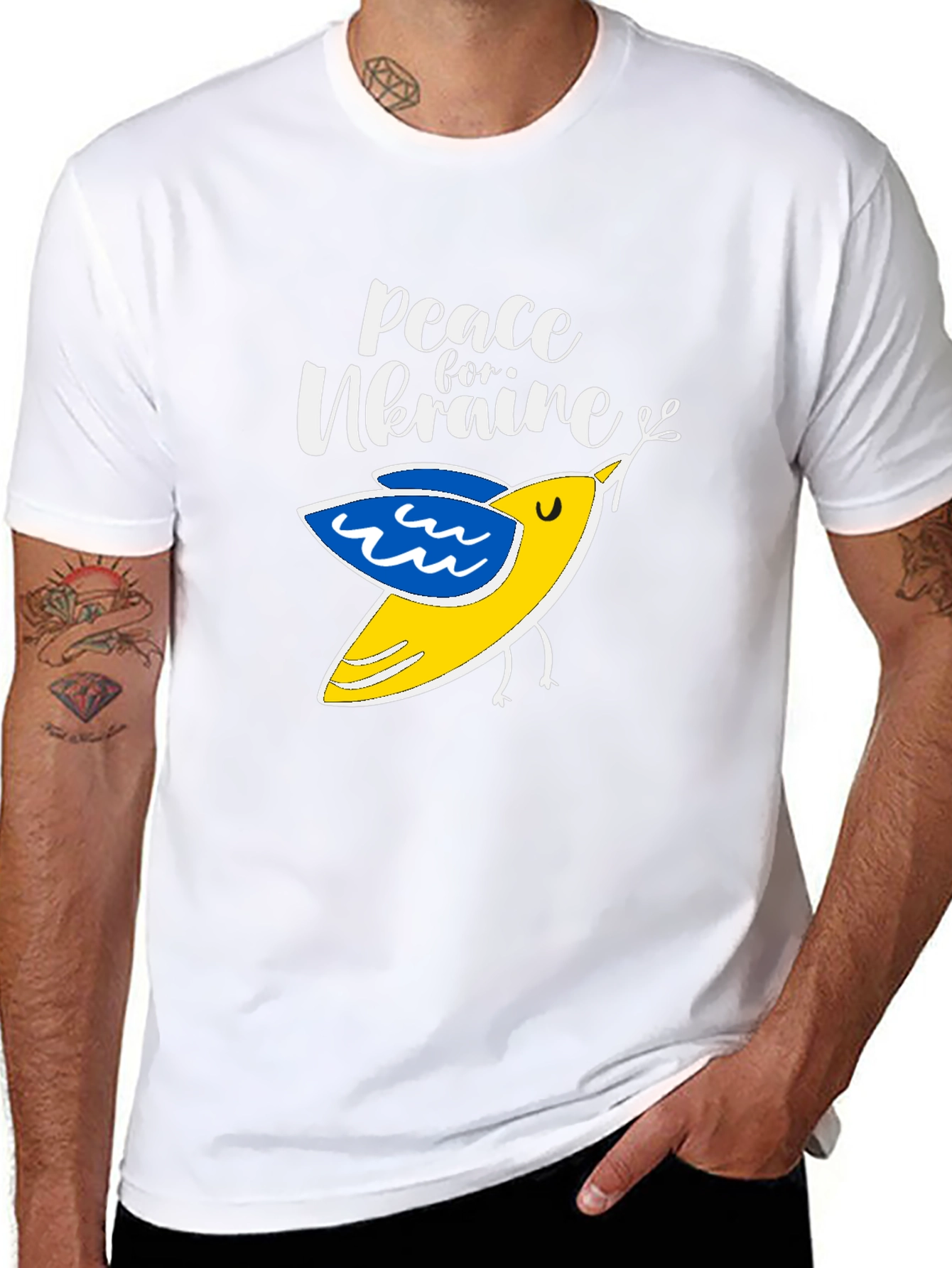 Peace For Ukraine T-Shirt With Dove
