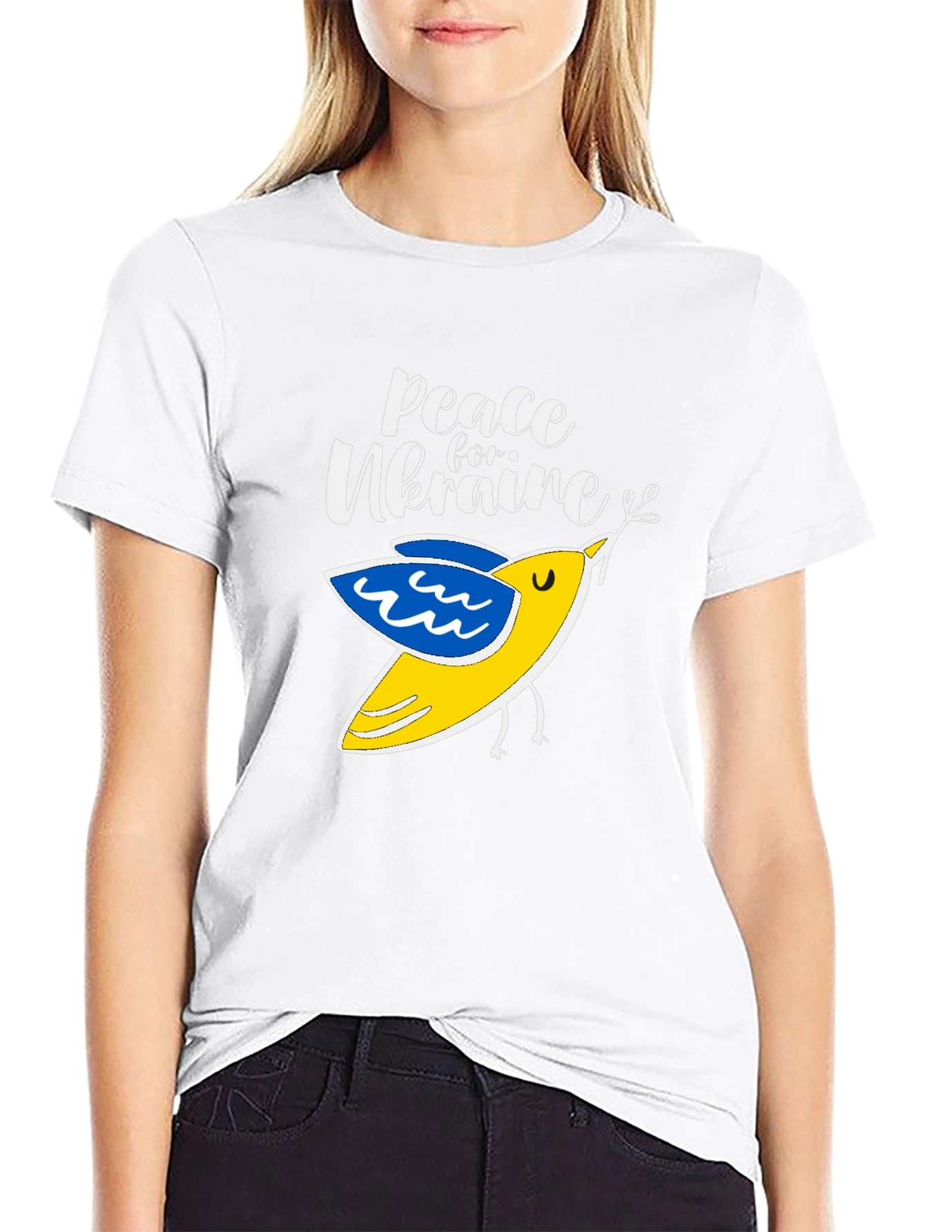 Peace For Ukraine T-Shirt With Dove
