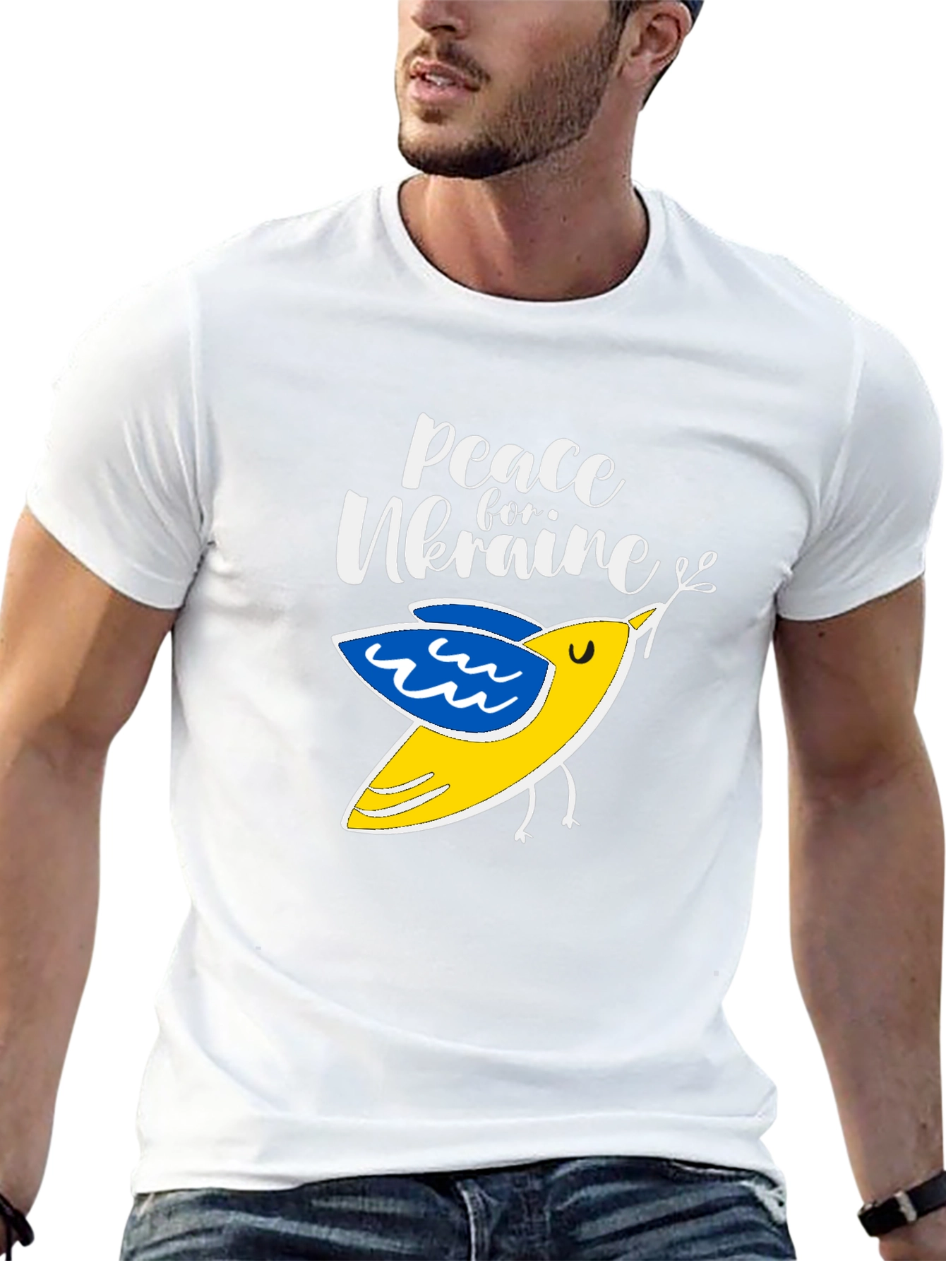 Peace For Ukraine T-Shirt With Dove