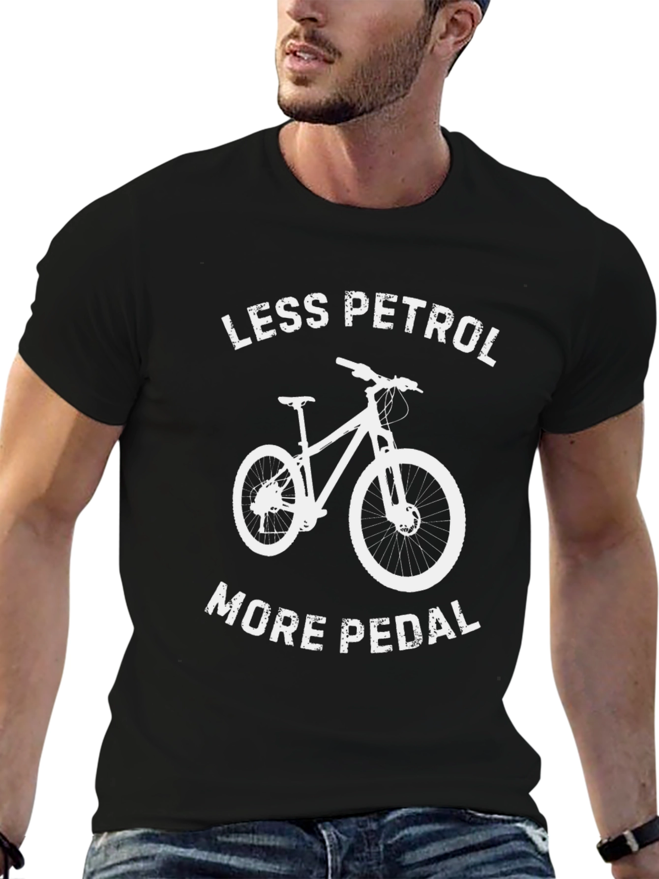 Less Petrol More Pedal Graphic T-Shirt