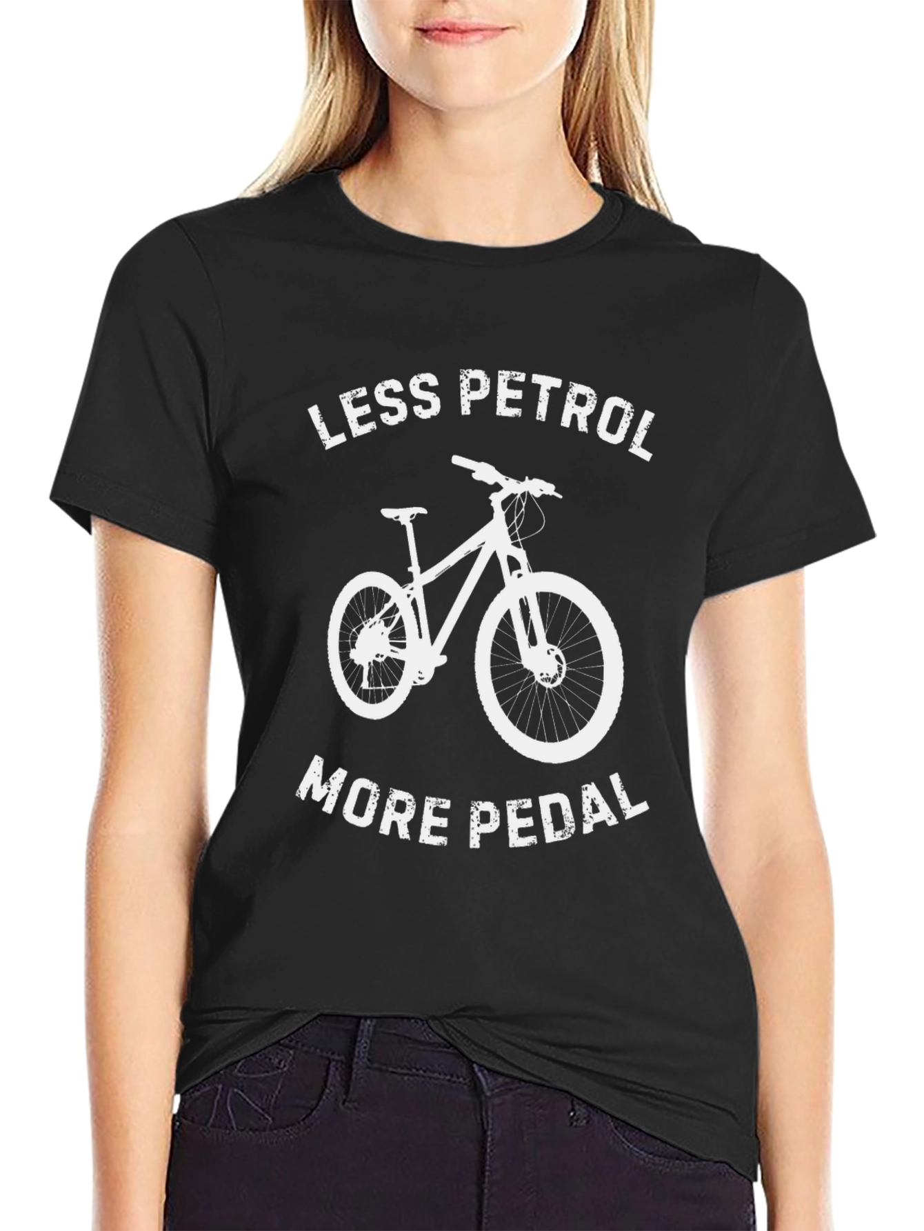 Less Petrol More Pedal Graphic T-Shirt