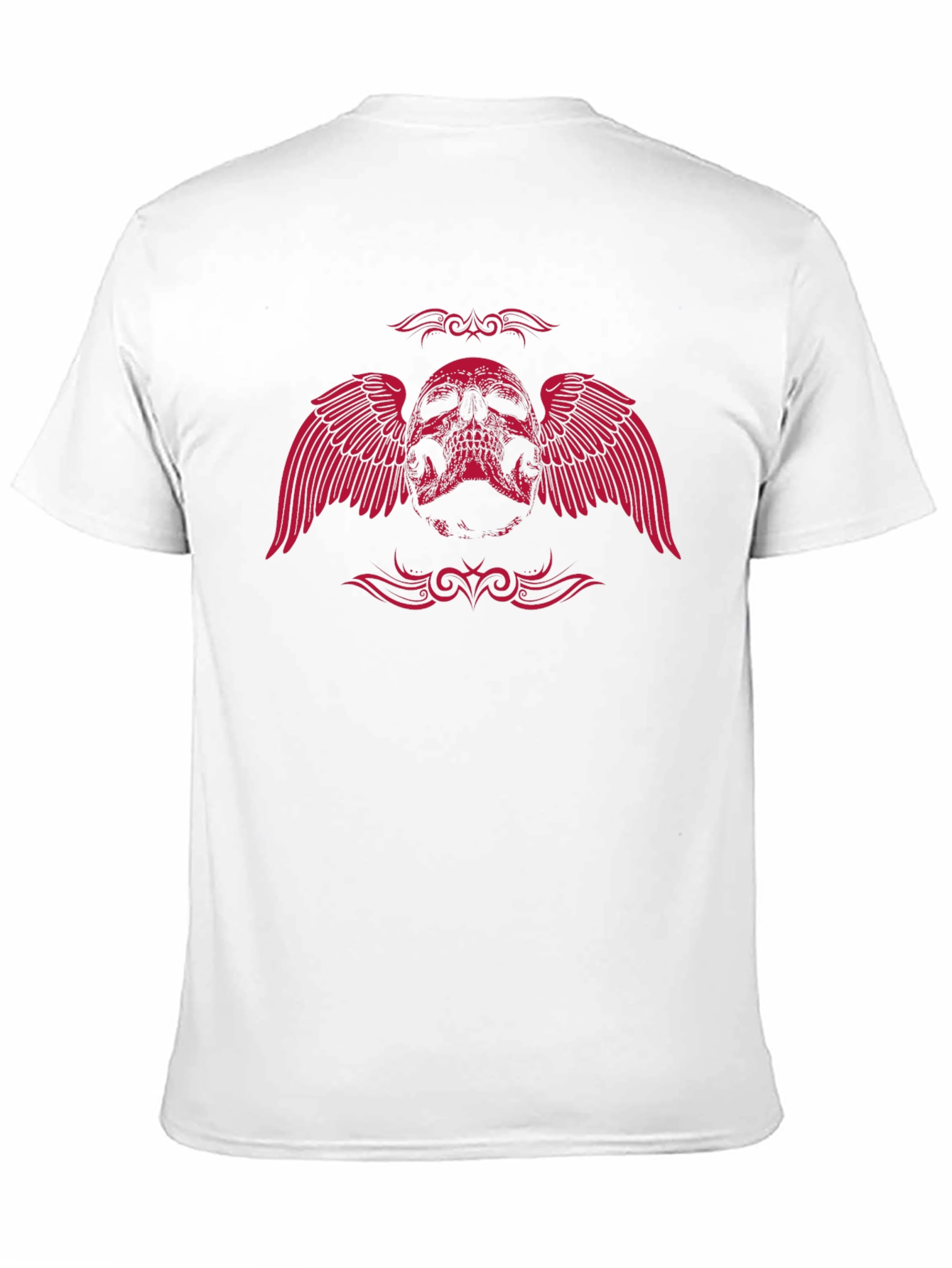 Winged Skull Graphic Tee - Black