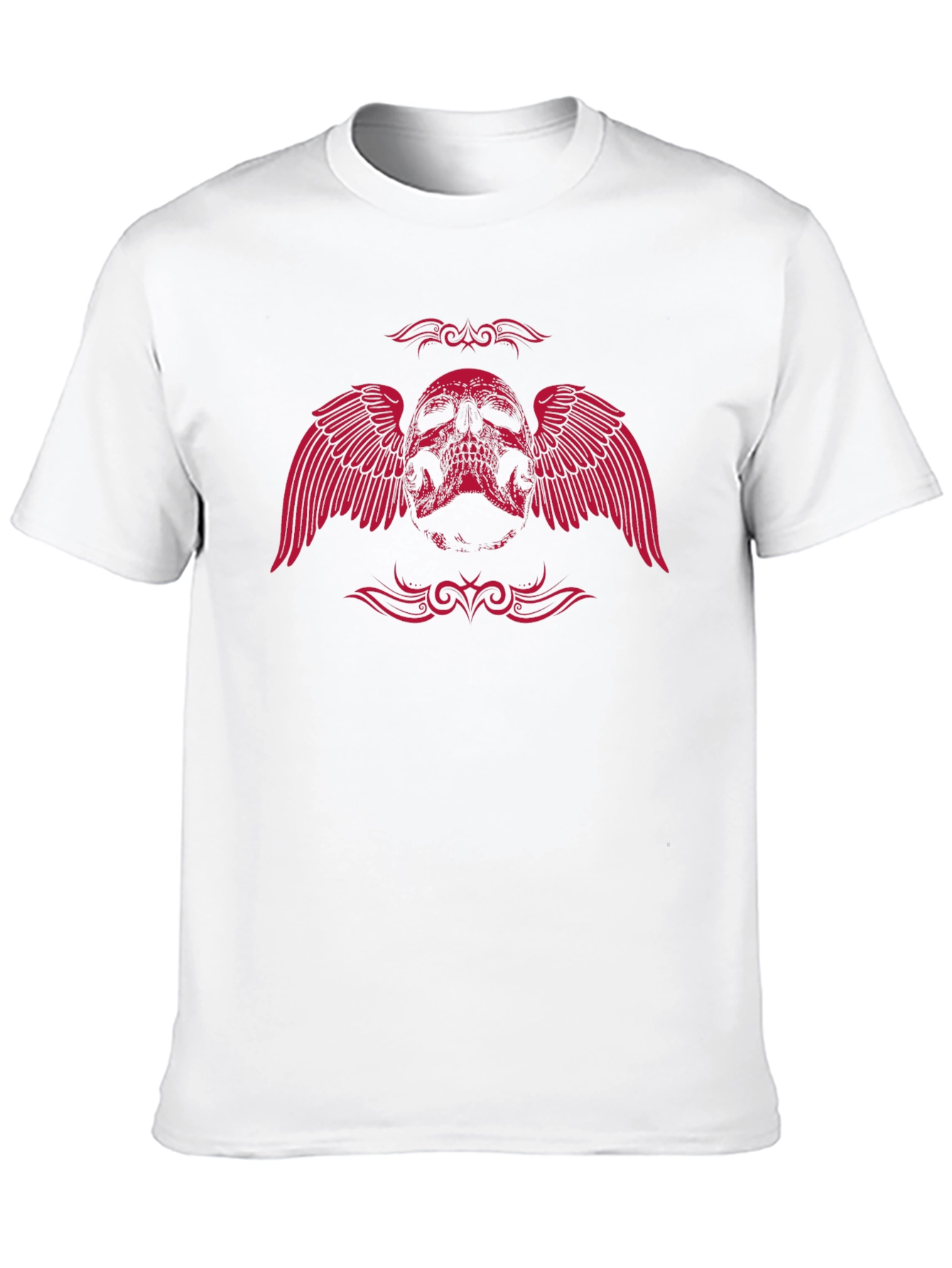 Winged Skull Graphic Tee - Black