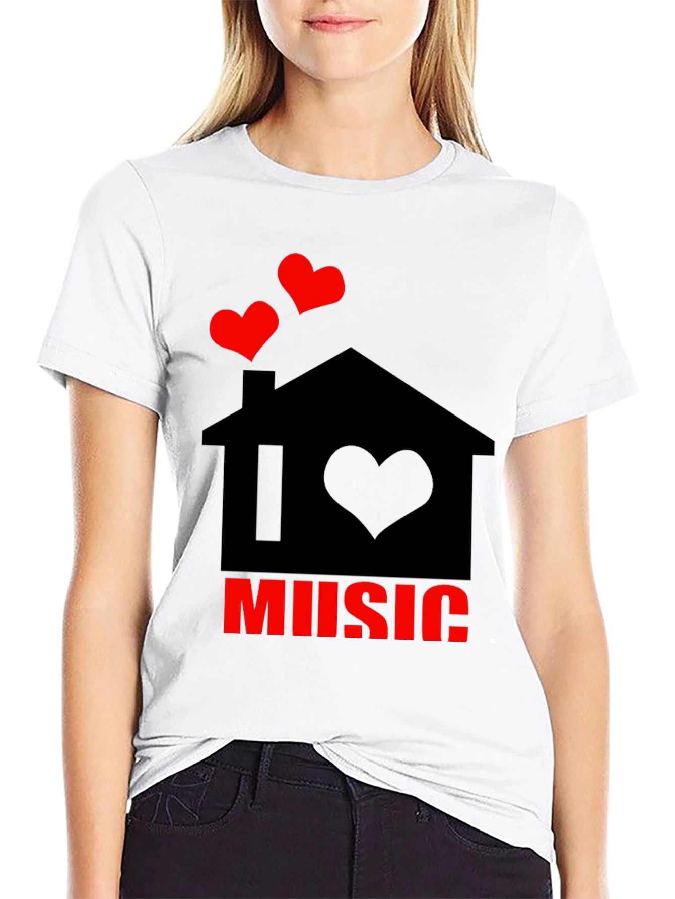 I Love Music House Graphic Tee
