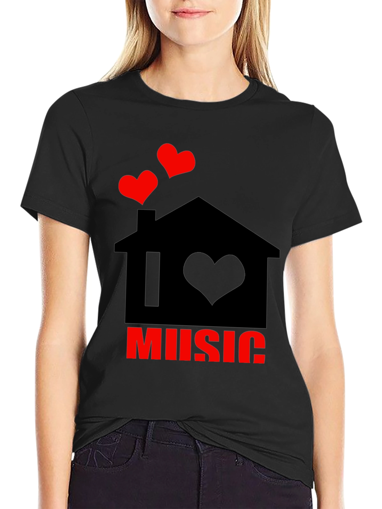 I Love Music House Graphic Tee