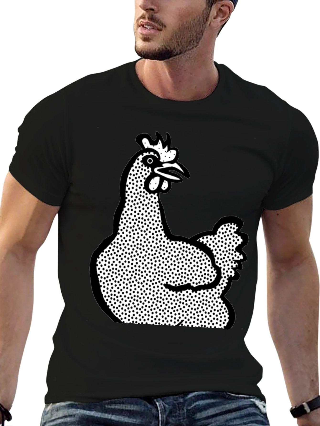 Chicken Graphic Tee - Black