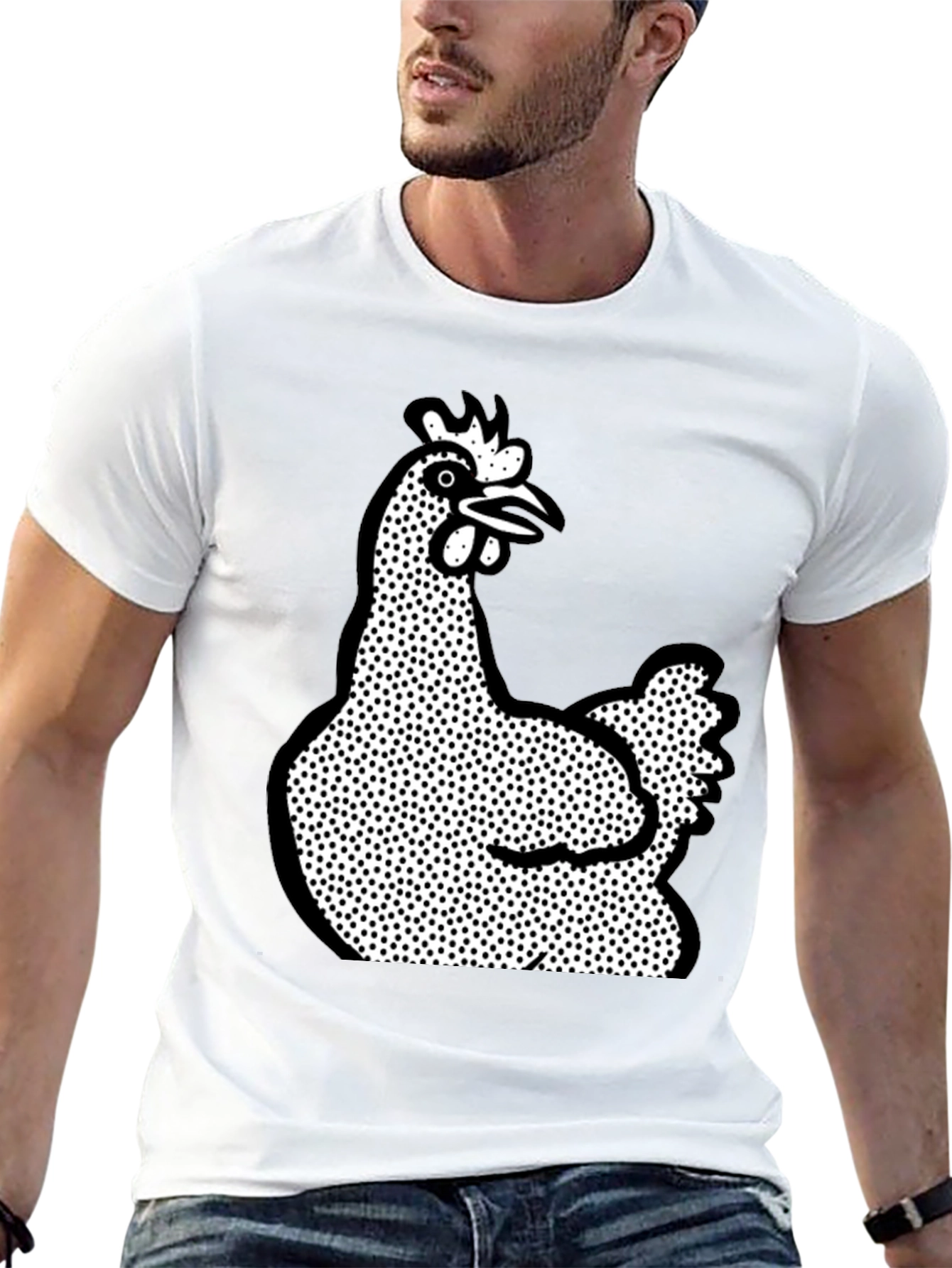 Chicken Graphic Tee - Black