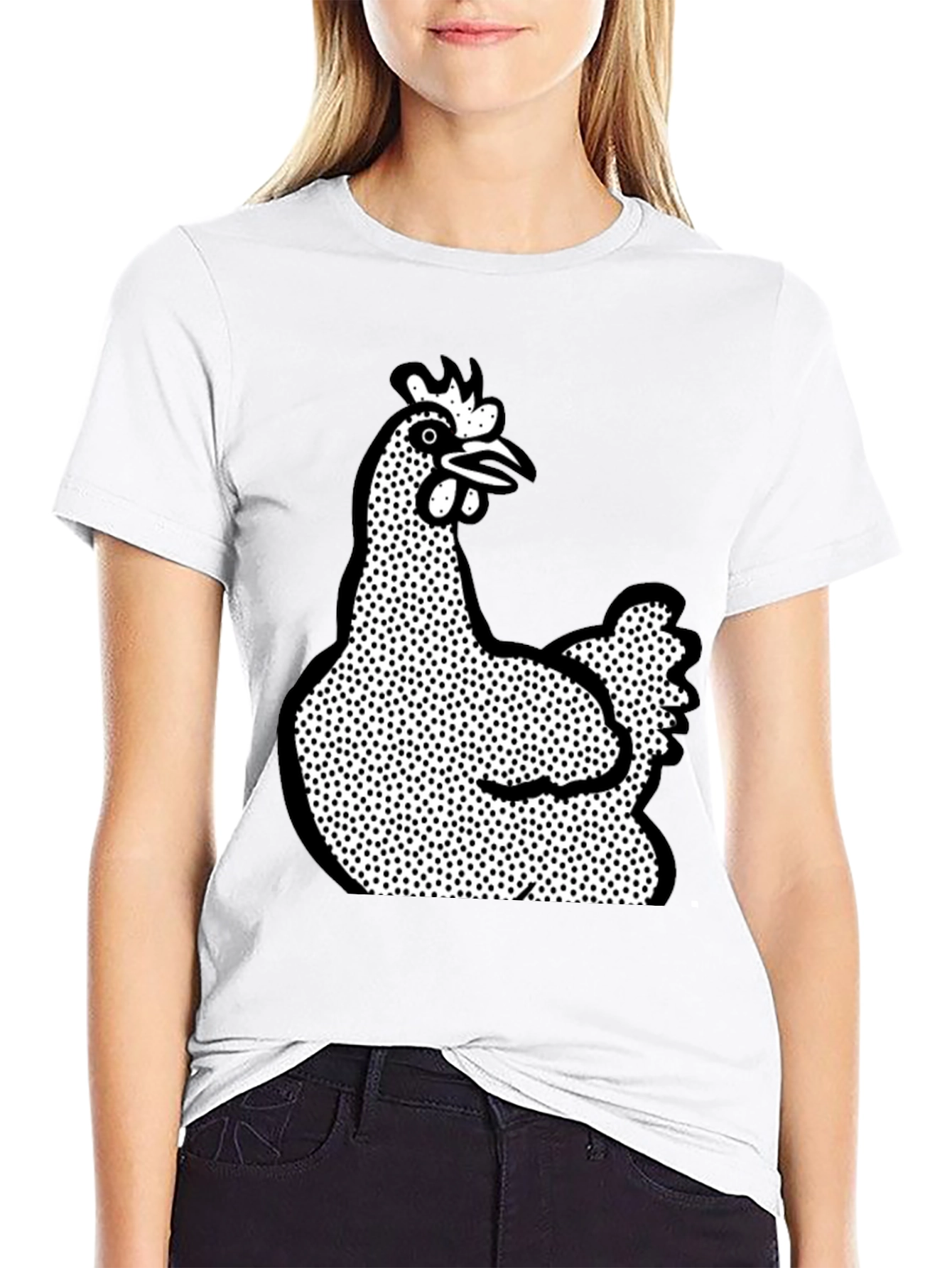 Chicken Graphic Tee - Black