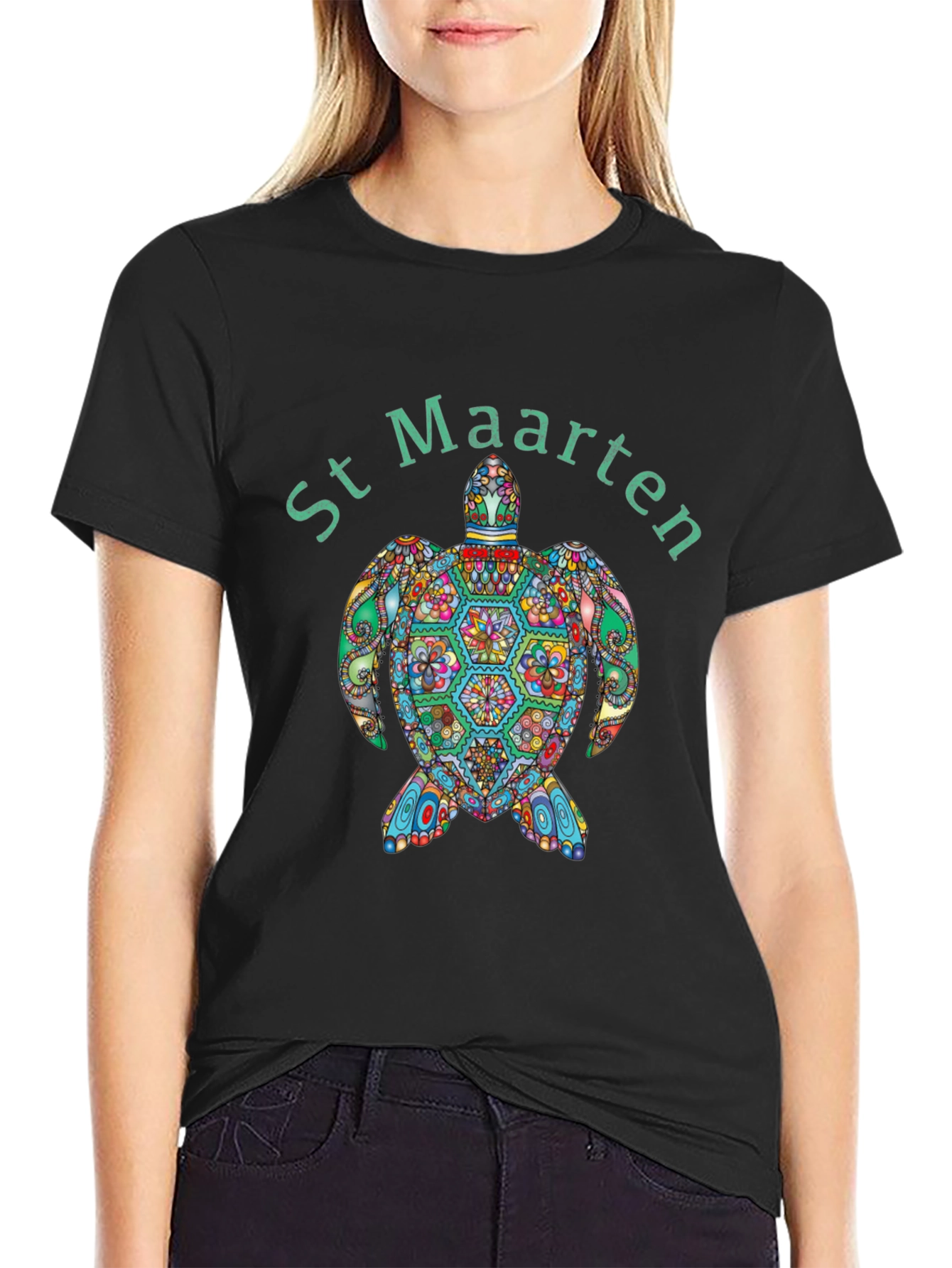 St. Maarten Turtle Graphic T-Shirt
