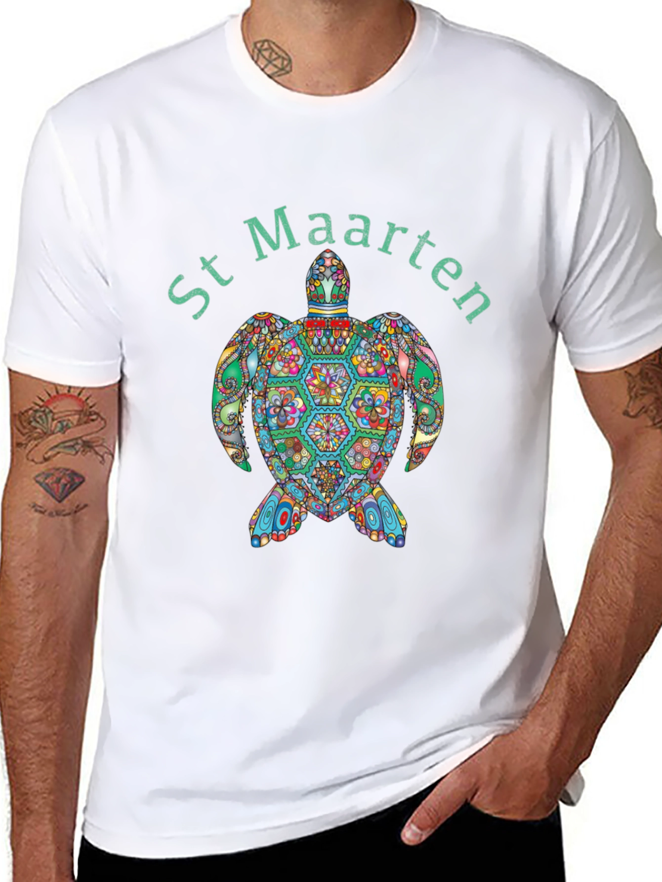 St. Maarten Turtle Graphic T-Shirt