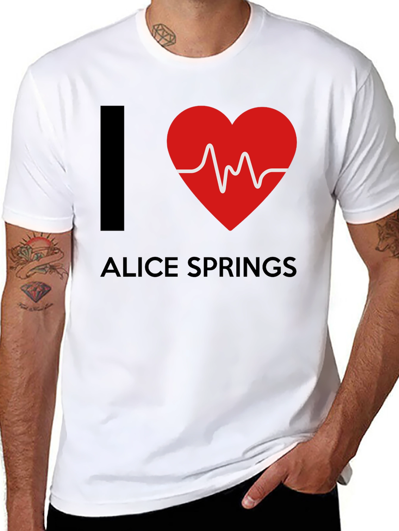 I Heart Alice Springs T-Shirt - Novelty Souvenir Tee