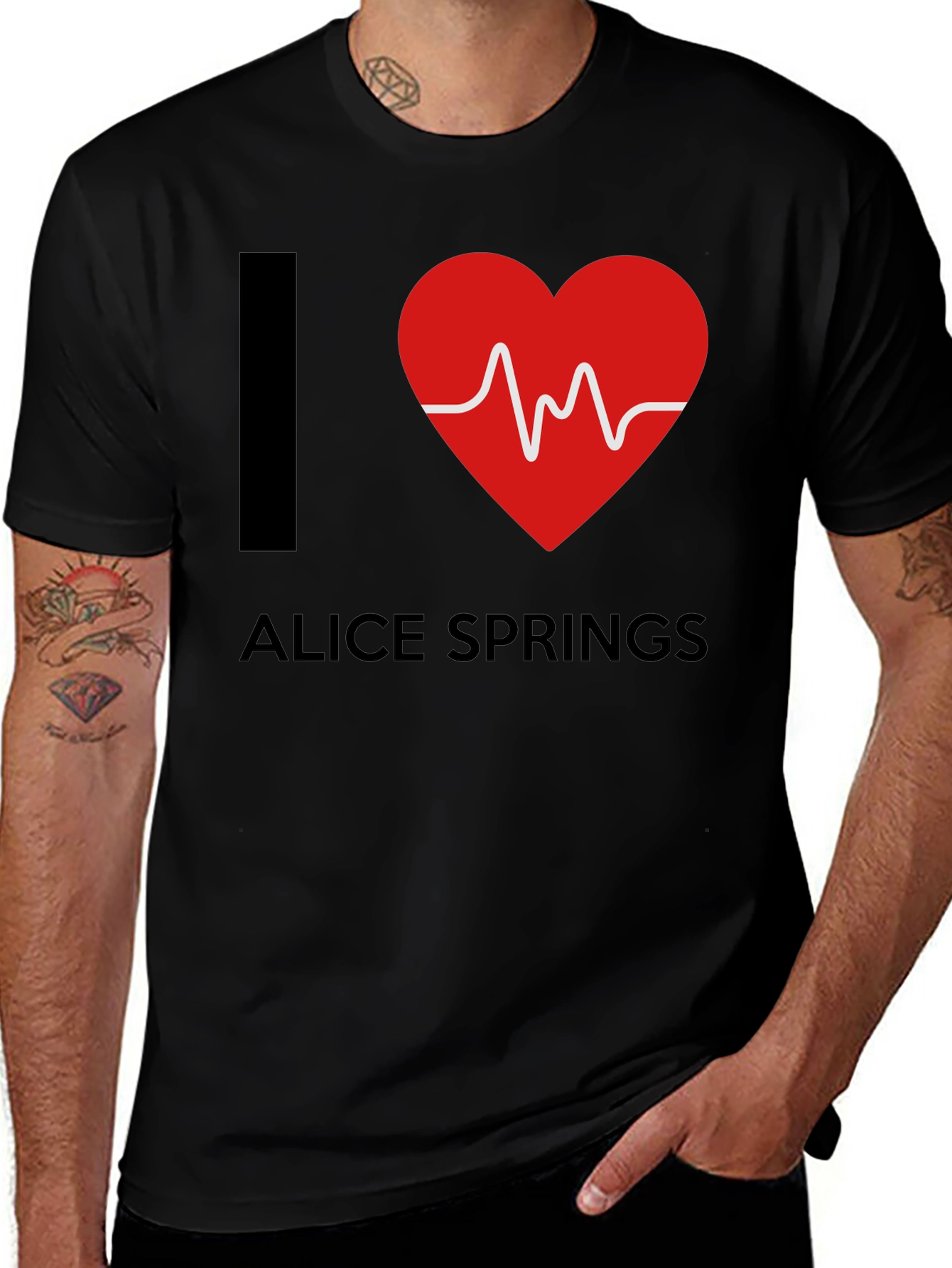I Heart Alice Springs T-Shirt - Novelty Souvenir Tee