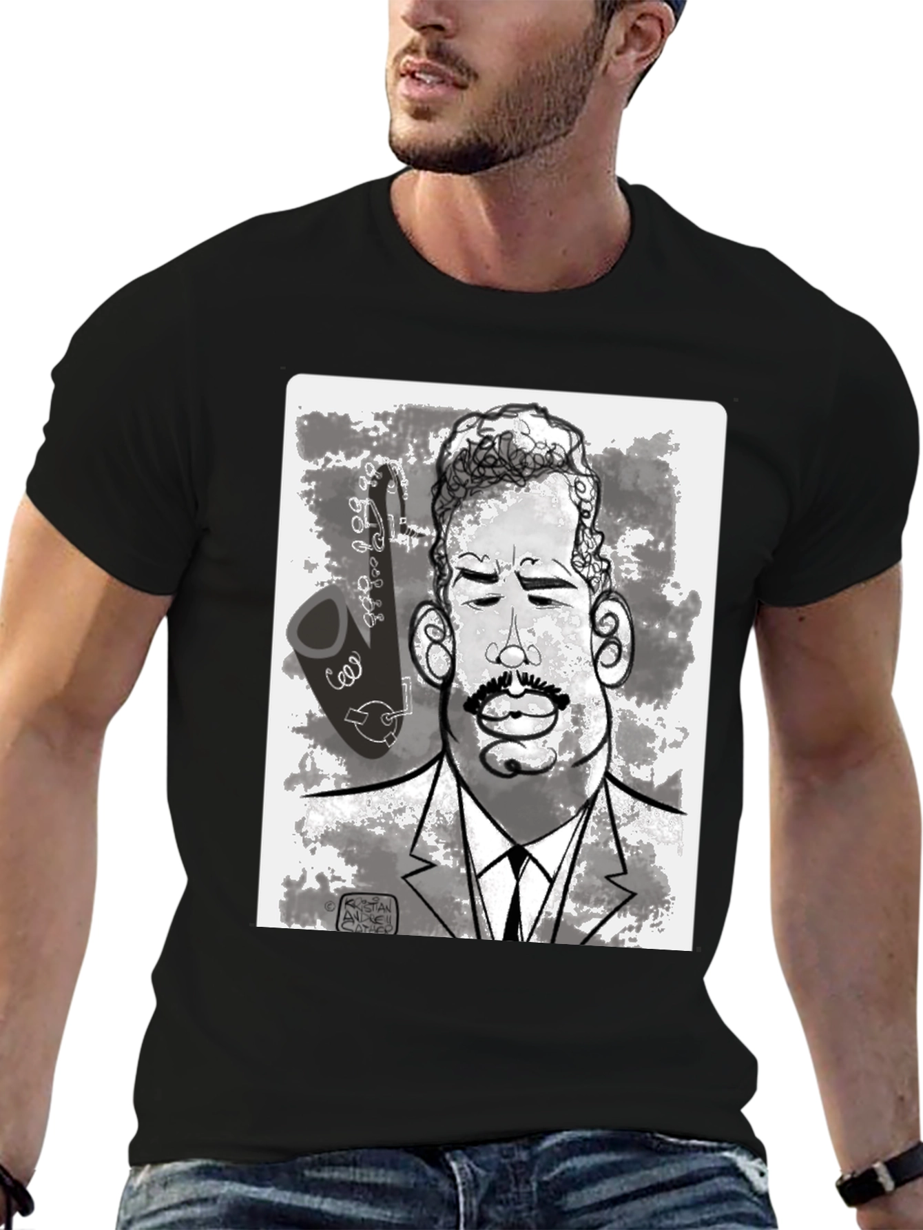 Sax Man Graphic Tee