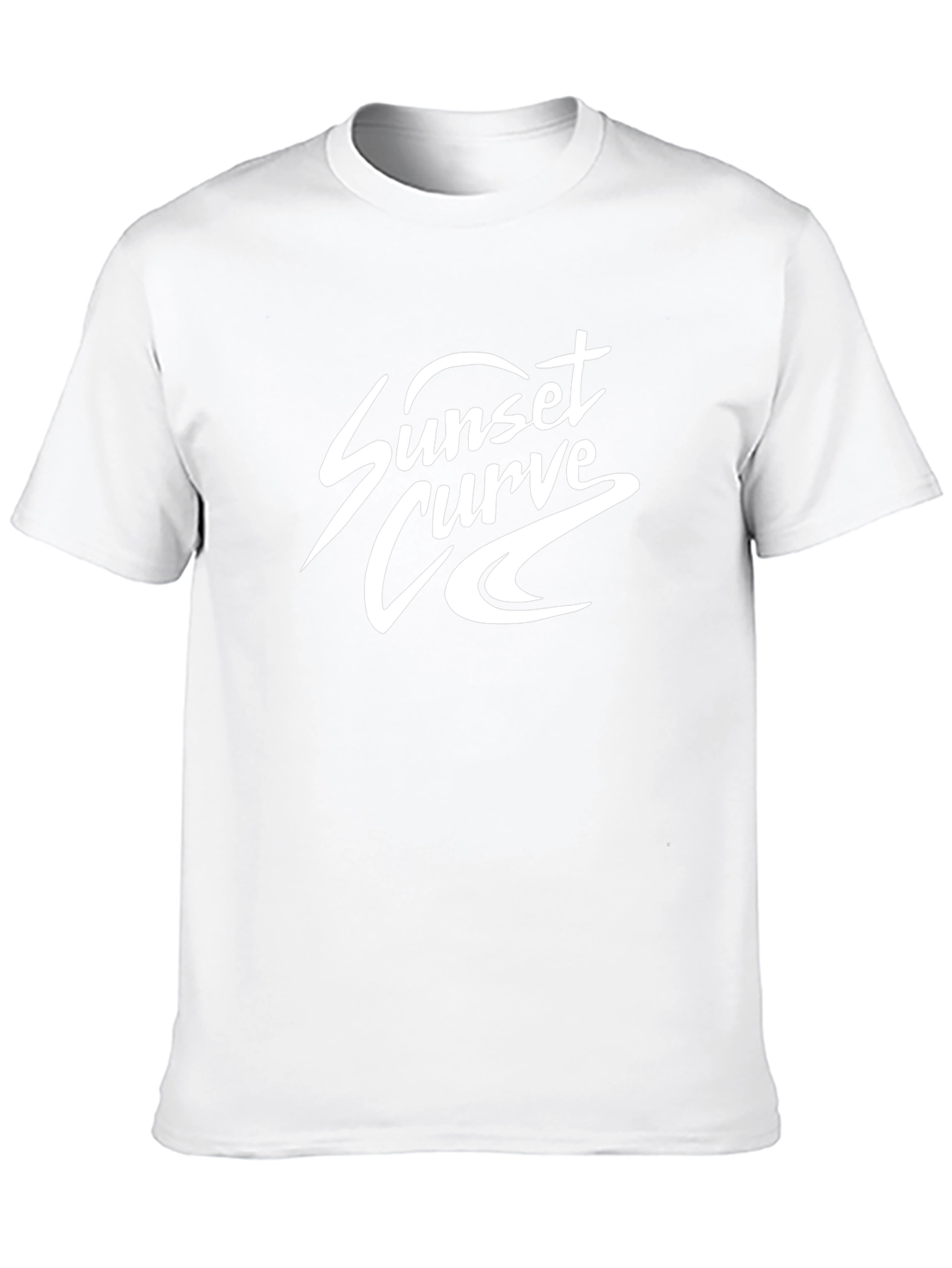 Sunset Curve Band Graphic Tee - Classic Black Cotton
