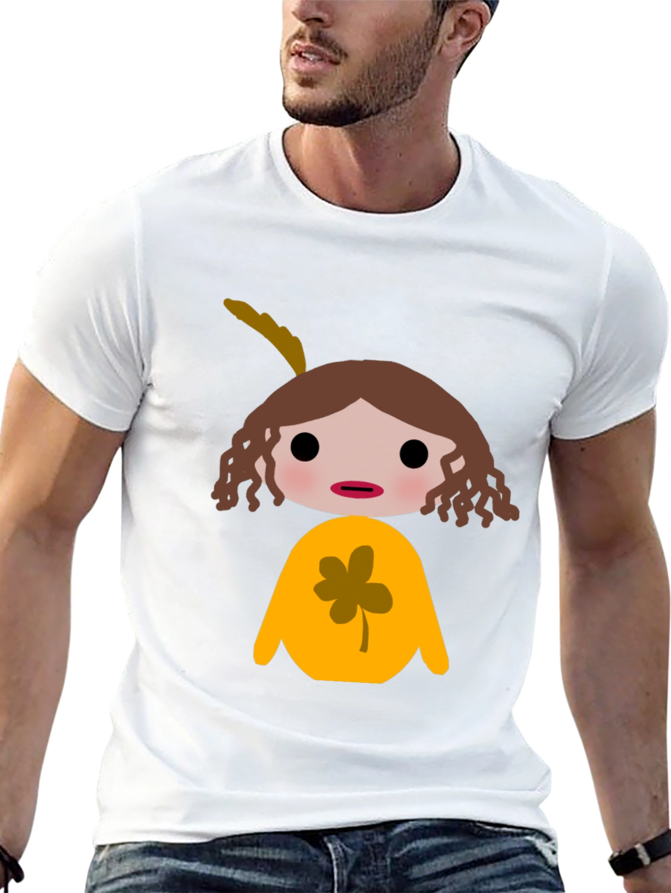 Novelty Cartoon Graphic T-Shirt