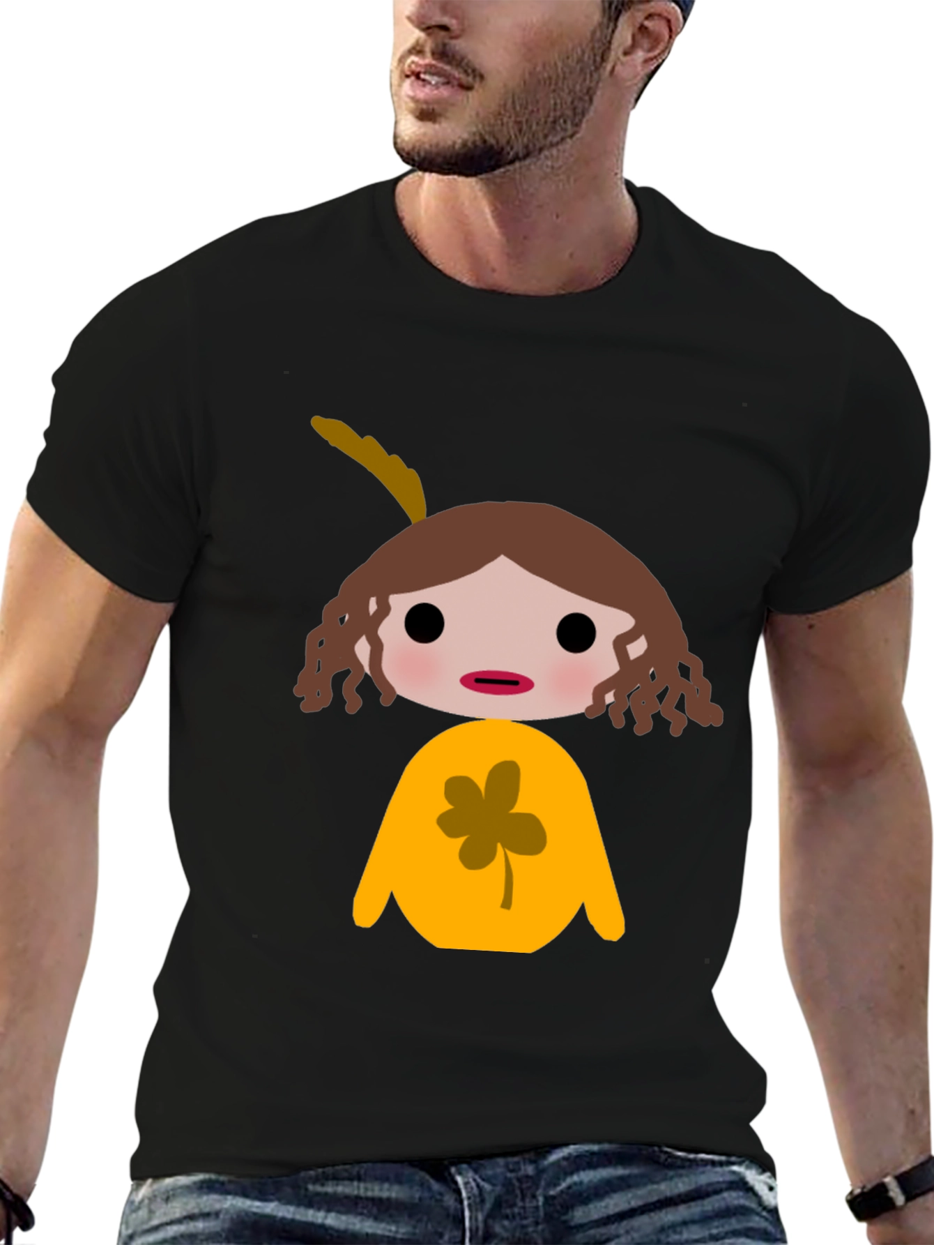 Novelty Cartoon Graphic T-Shirt