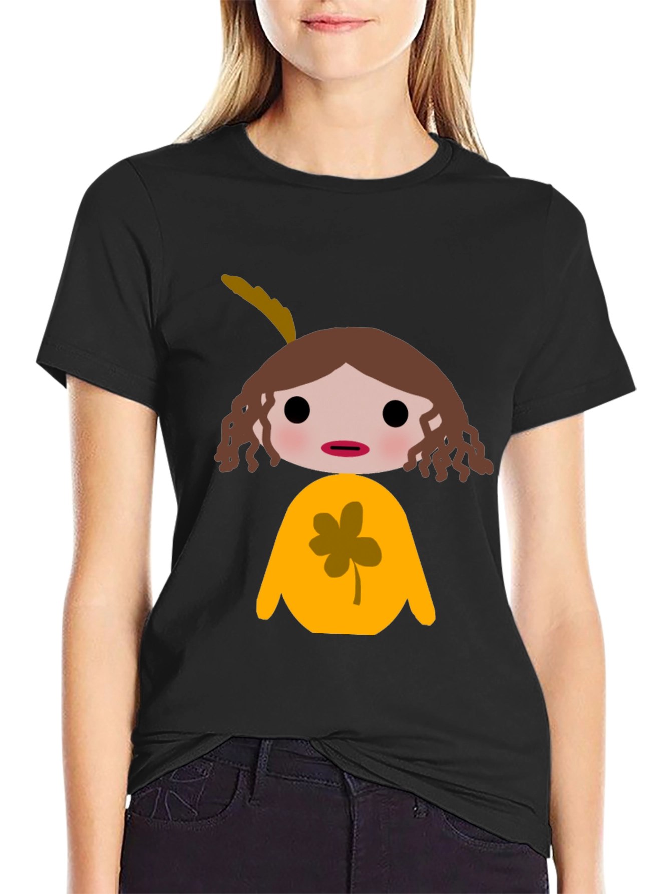 Novelty Cartoon Graphic T-Shirt