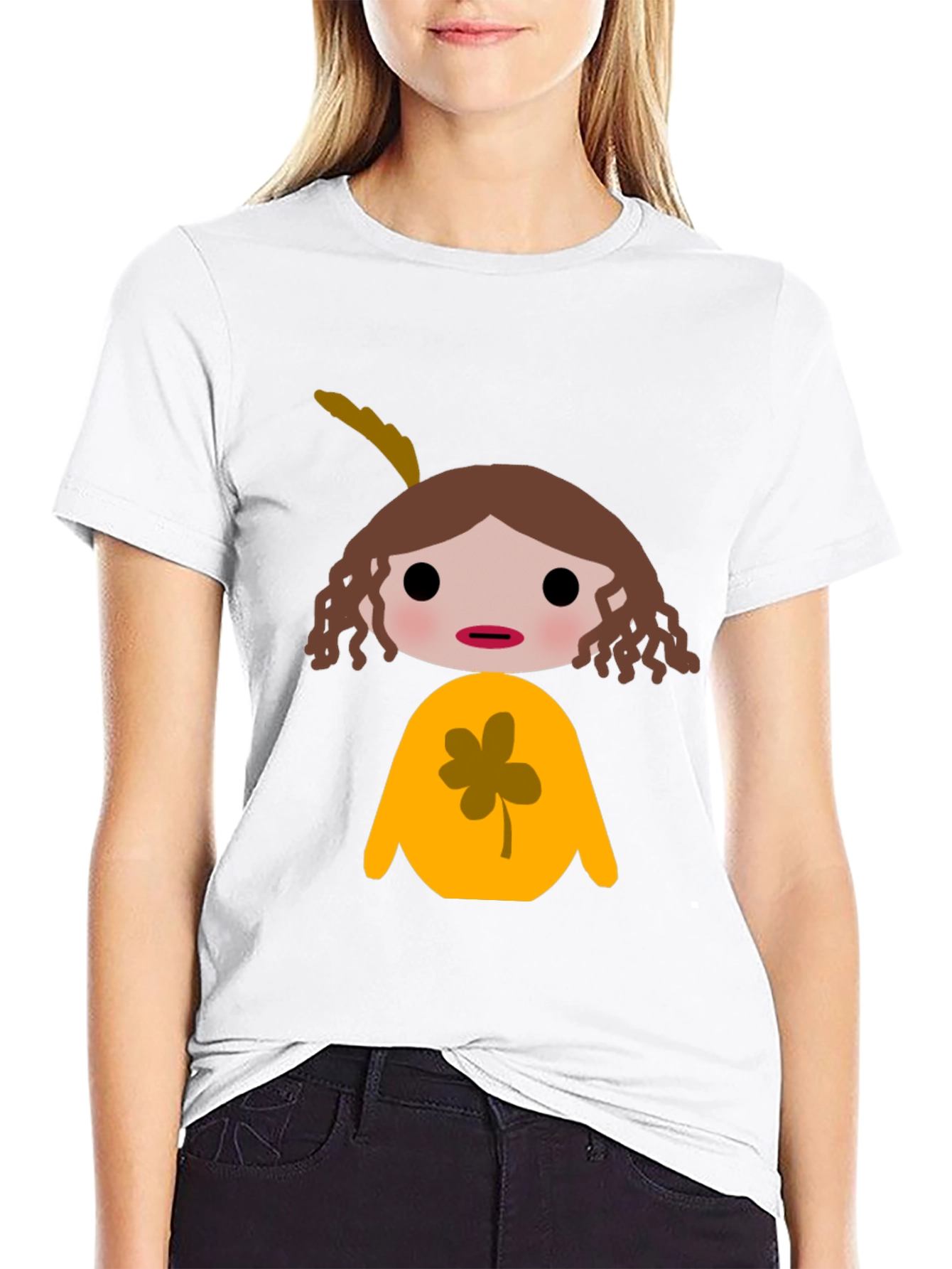Novelty Cartoon Graphic T-Shirt