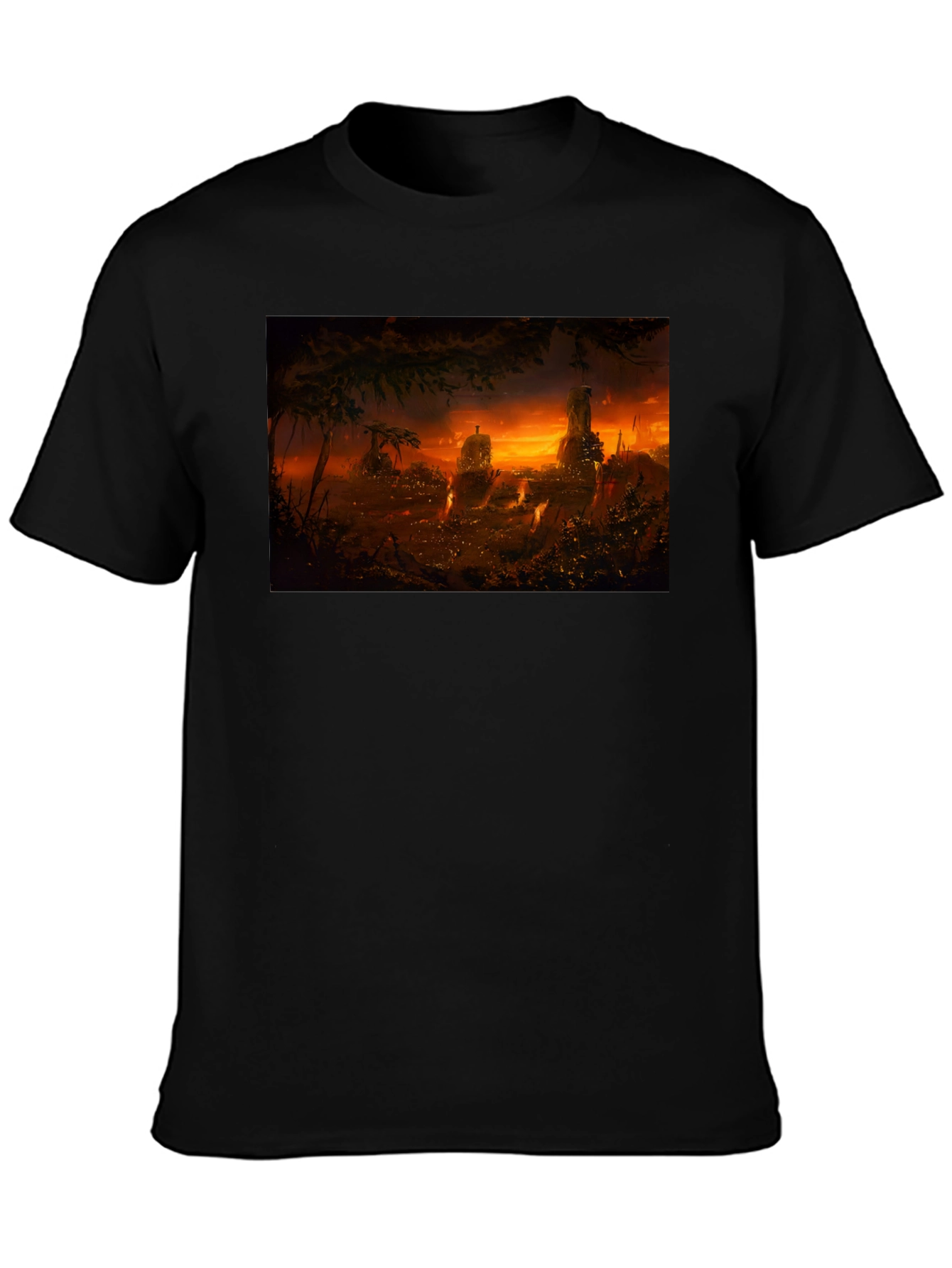 Sunset Landscape Graphic Print T-Shirt
