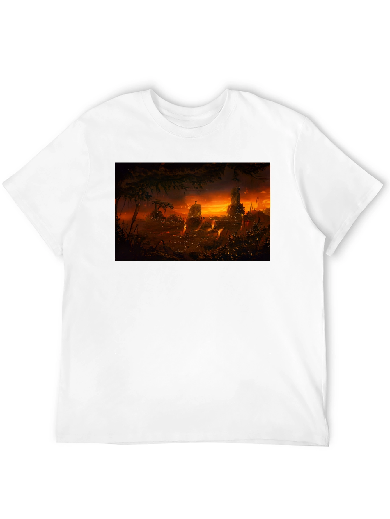 Sunset Landscape Graphic Print T-Shirt