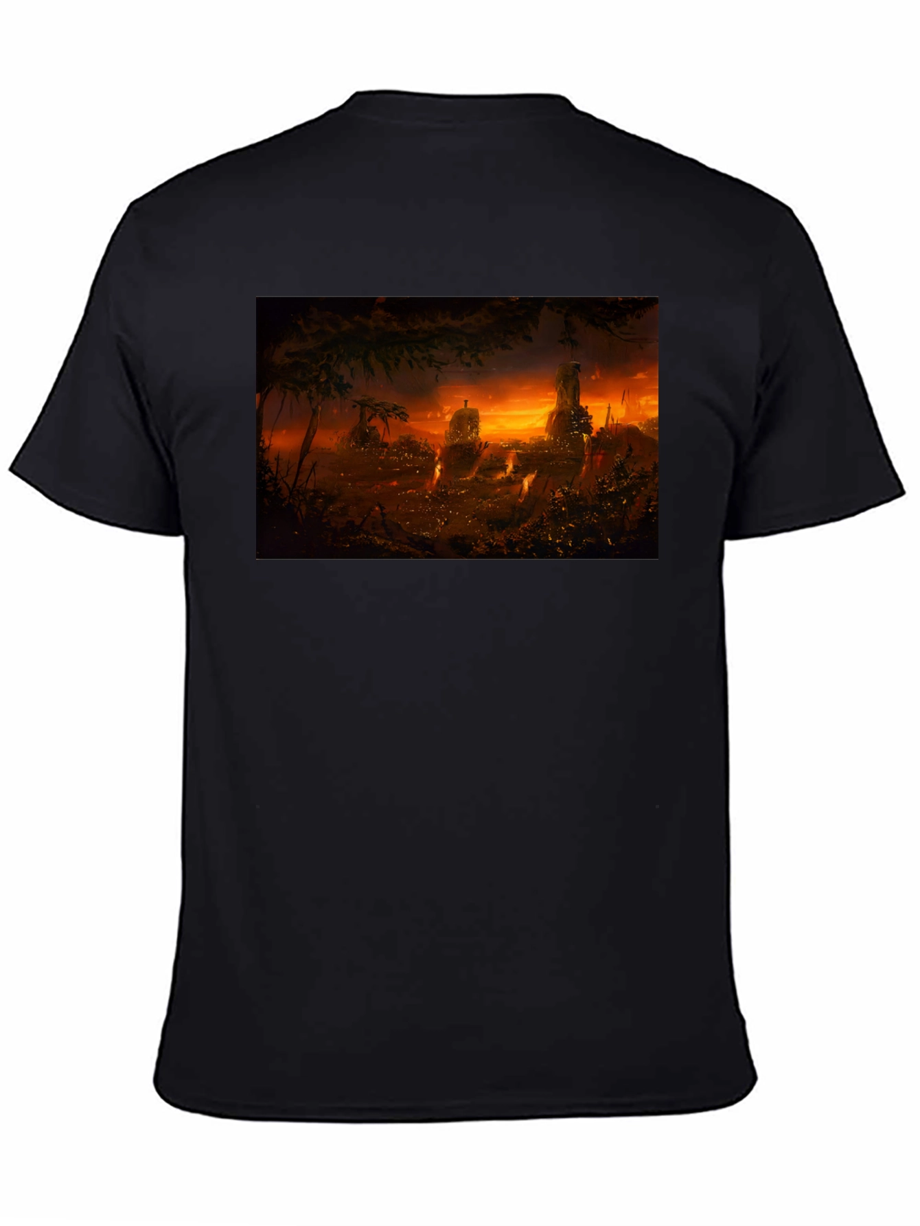 Sunset Landscape Graphic Print T-Shirt