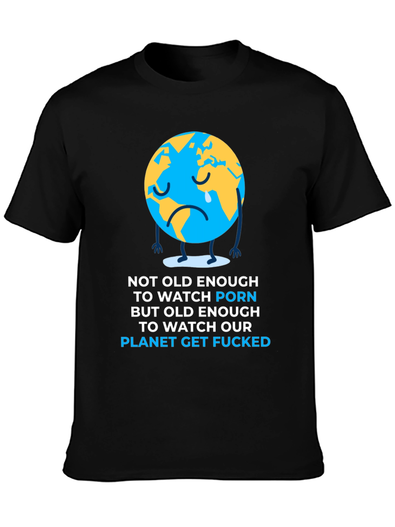 Sad Earth Graphic T-Shirt