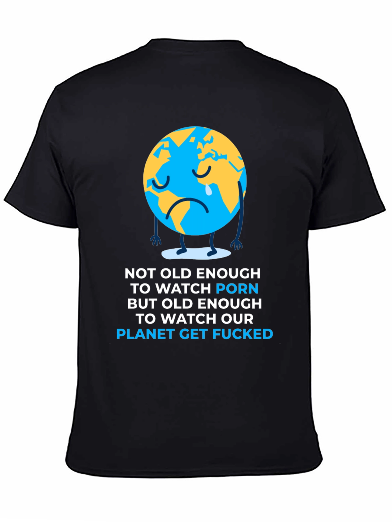 Sad Earth Graphic T-Shirt