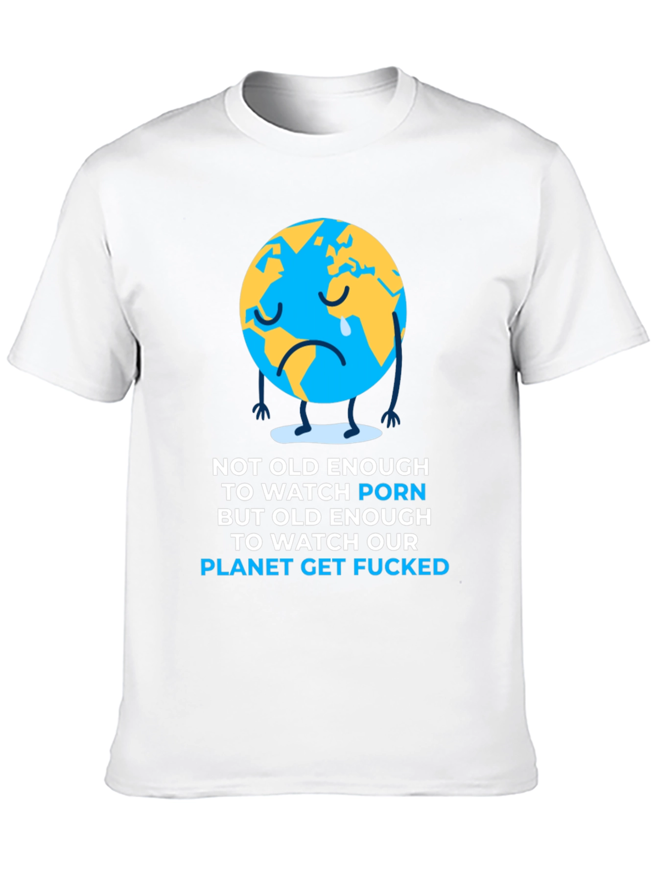 Sad Earth Graphic T-Shirt