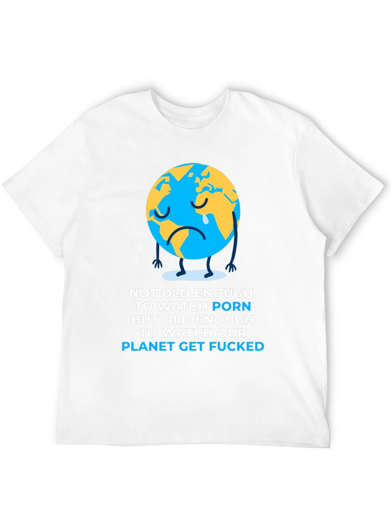 Sad Earth Graphic T-Shirt