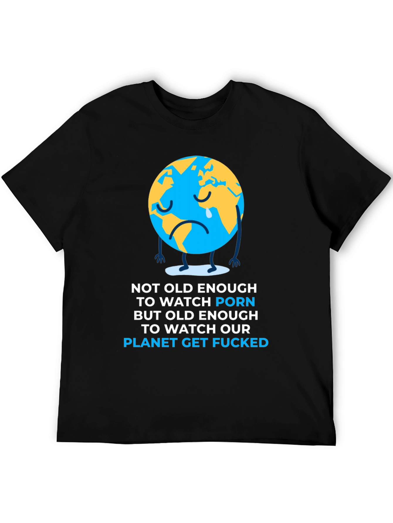 Sad Earth Graphic T-Shirt