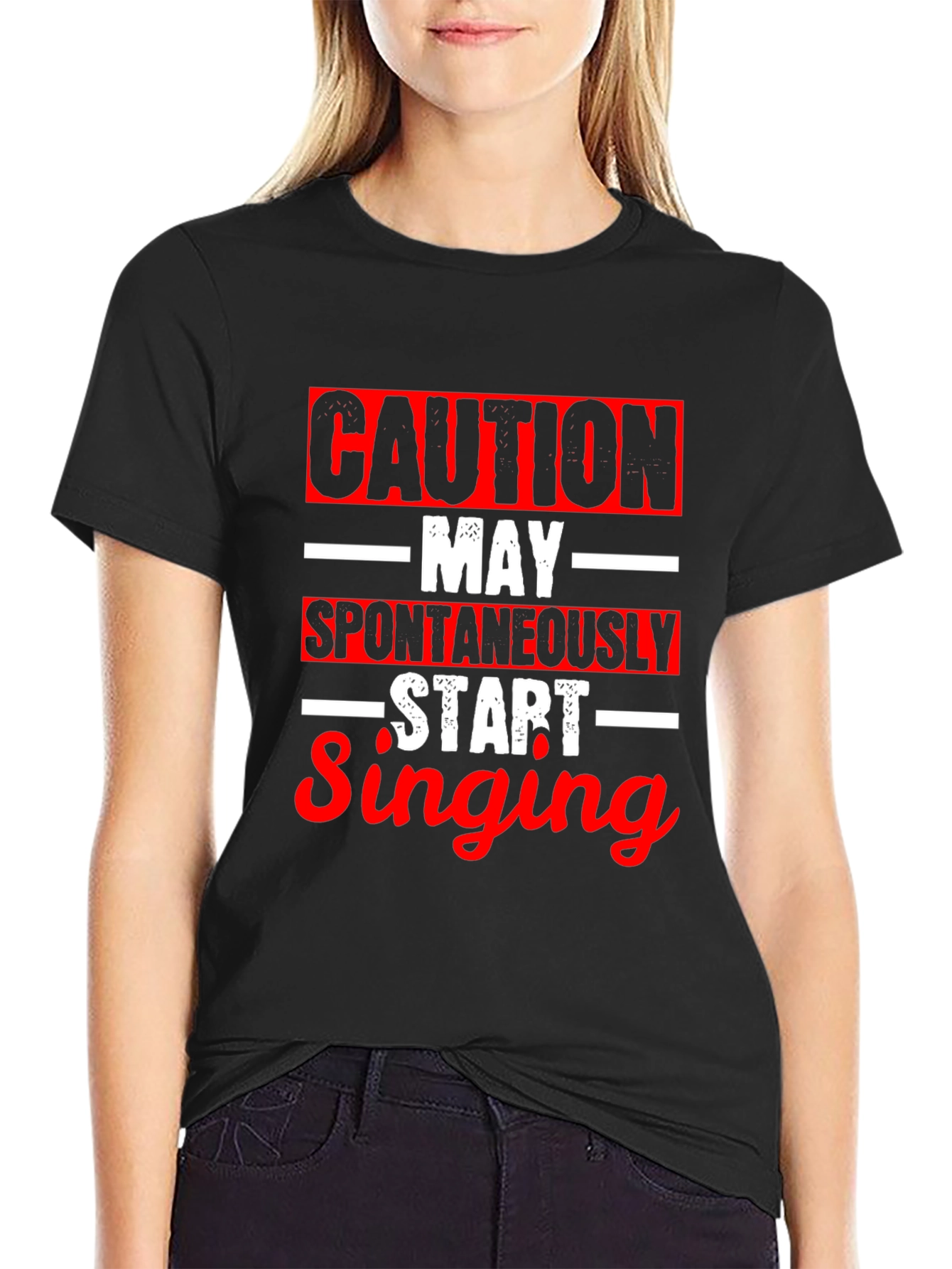 Caution May Spontaneously Start Singing T-Shirt