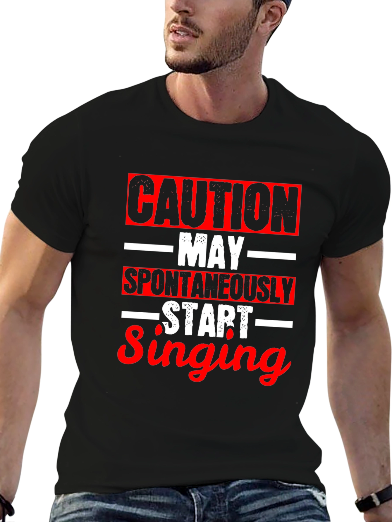 Caution May Spontaneously Start Singing T-Shirt