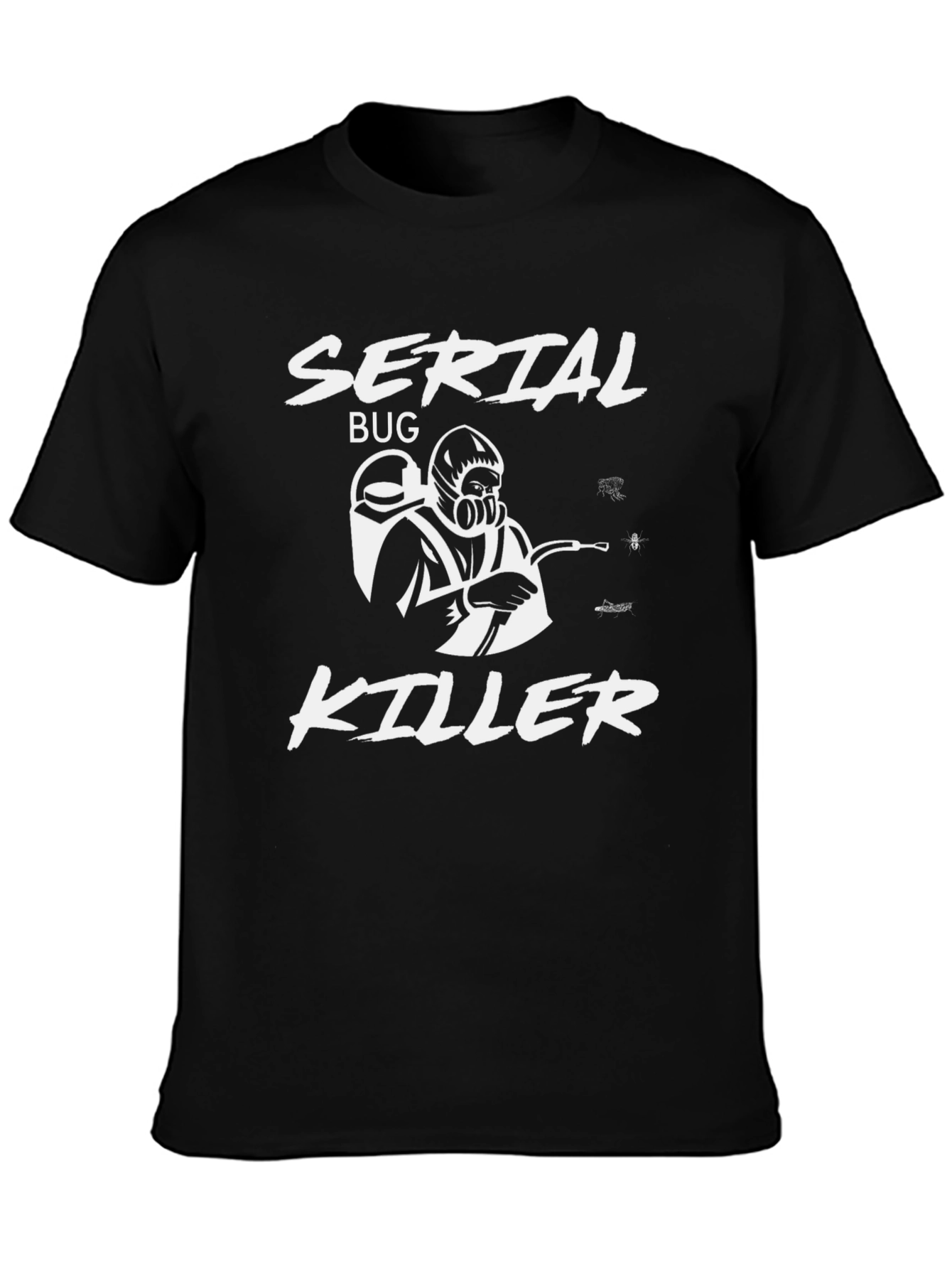 Serial Bug Killer Graphic T-Shirt Funny Pest Control Tee