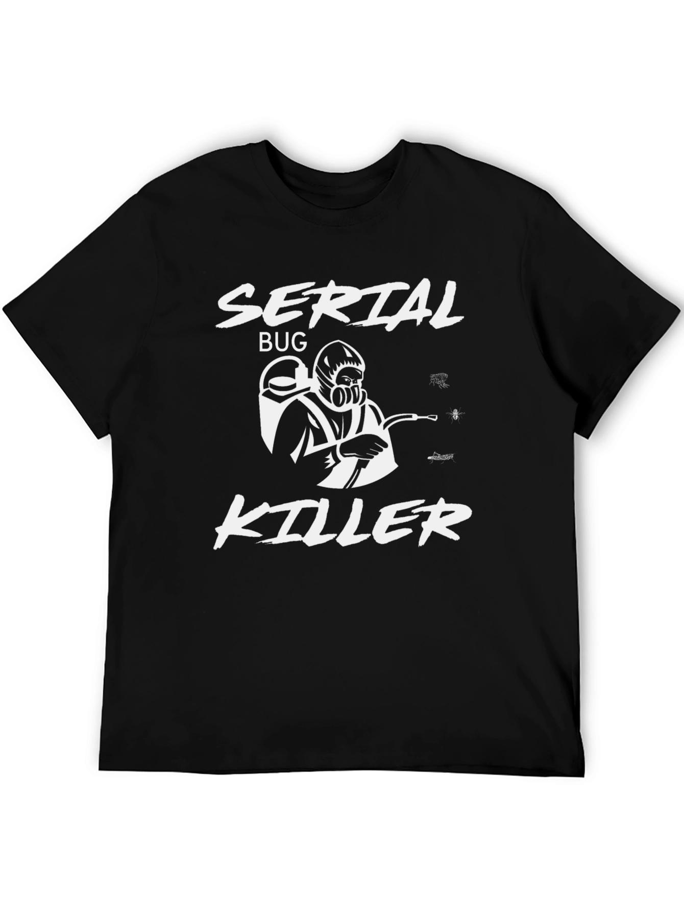 Serial Bug Killer Graphic T-Shirt Funny Pest Control Tee