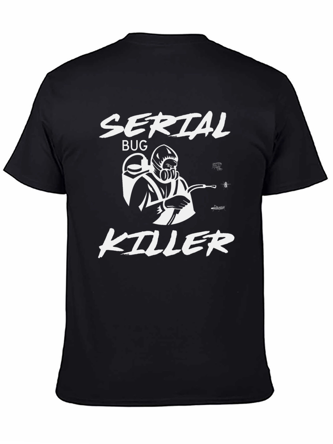 Serial Bug Killer Graphic T-Shirt Funny Pest Control Tee