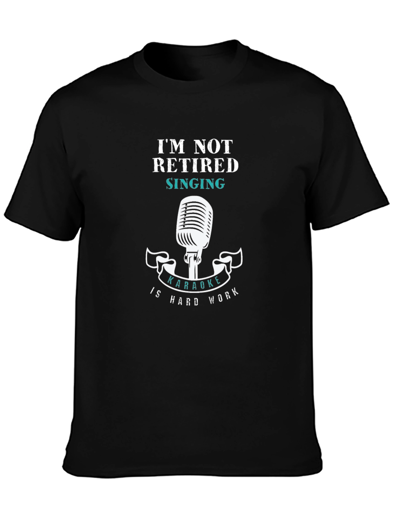 Karaoke Hard Work T-Shirt - Funny Singing Tee