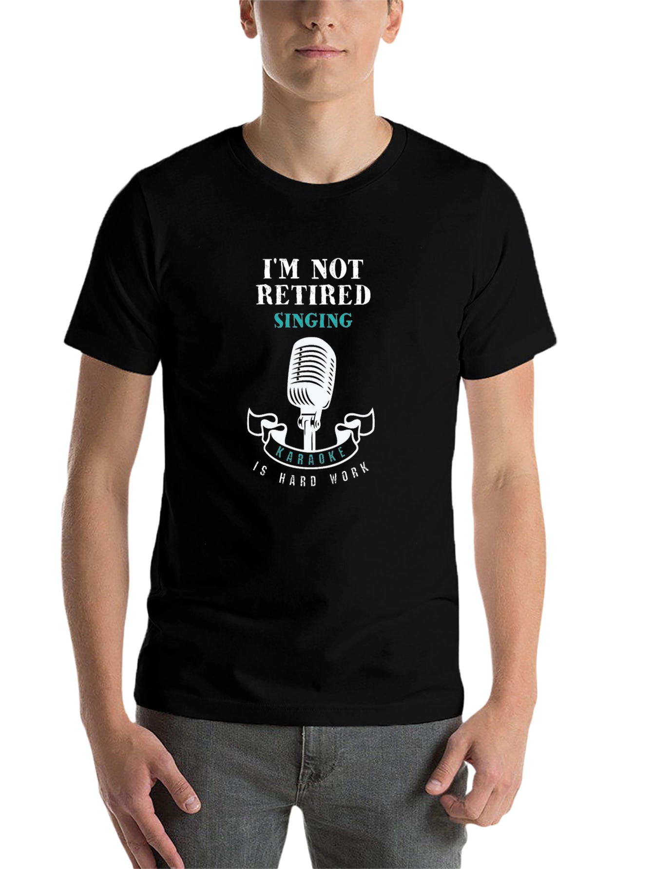 Karaoke Hard Work T-Shirt - Funny Singing Tee
