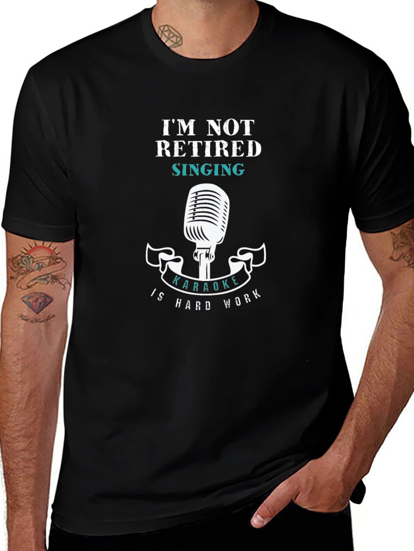 Karaoke Hard Work T-Shirt - Funny Singing Tee